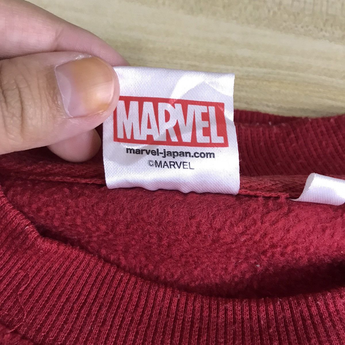 Marvel Comics MARVEL Embrodered Logo Design Fleece Red Sweatshirt Size US M / EU 48-50 / 2 - 4 Thumbnail