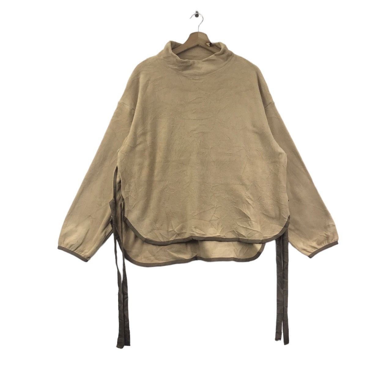 Uniqlo × White Mountaineering WHITE MOUNTAINEERING x UNIQLO Beige String Fleece Sweatshirt Size US L / EU 52-54 / 3 - 1 Thumbnail