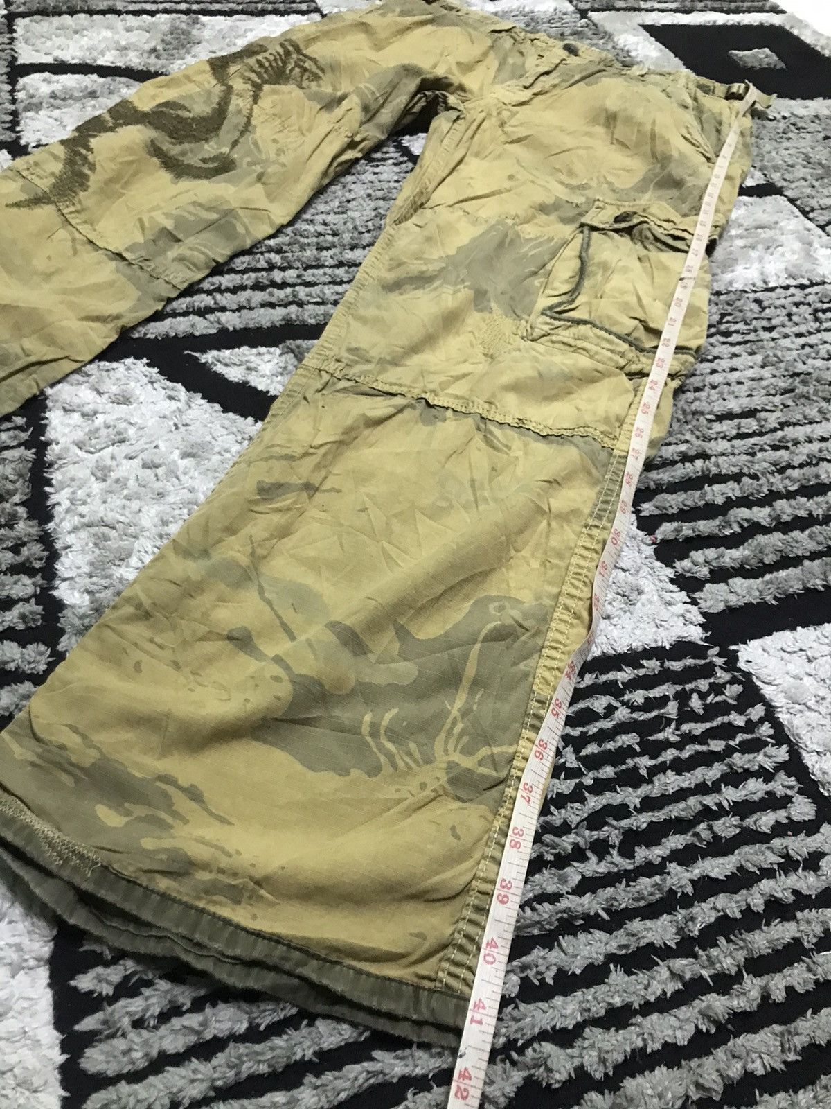 Japanese Brand × Vintage Vintage Army cargo pants Size US 34 / EU 50 - 17 Thumbnail