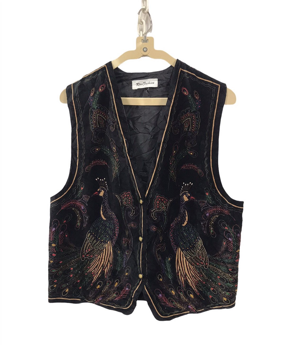 image of Printed Fullprint Art Vest Button Up, Men's (Size Small)