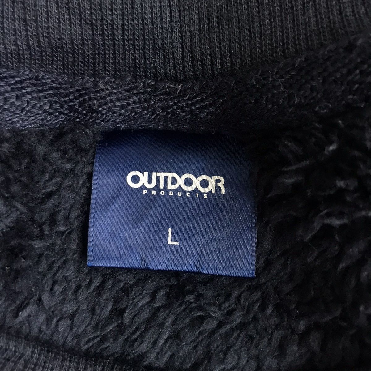 Vintage Vintage 90s OUTDOOR PRODUCT Sherpa SnapT Pocket Sweatshirt Size US L / EU 52-54 / 3 - 4 Thumbnail