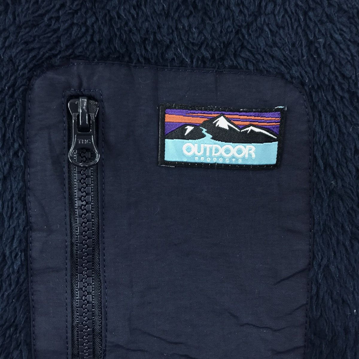 Vintage Vintage 90s OUTDOOR PRODUCT Sherpa SnapT Pocket Sweatshirt Size US L / EU 52-54 / 3 - 3 Thumbnail