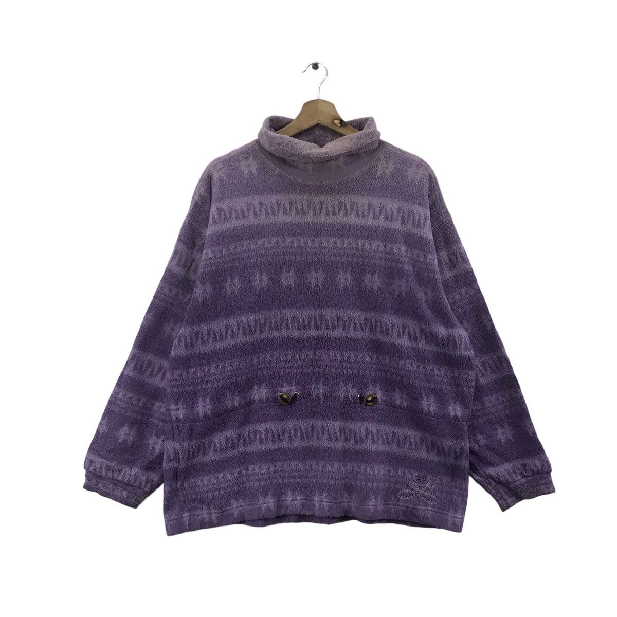 Vintage Vintage NORDICA SPORTSWEAR Turtleneck FleecePurpleSweatshirt Size US L / EU 52-54 / 3 - 1 Thumbnail
