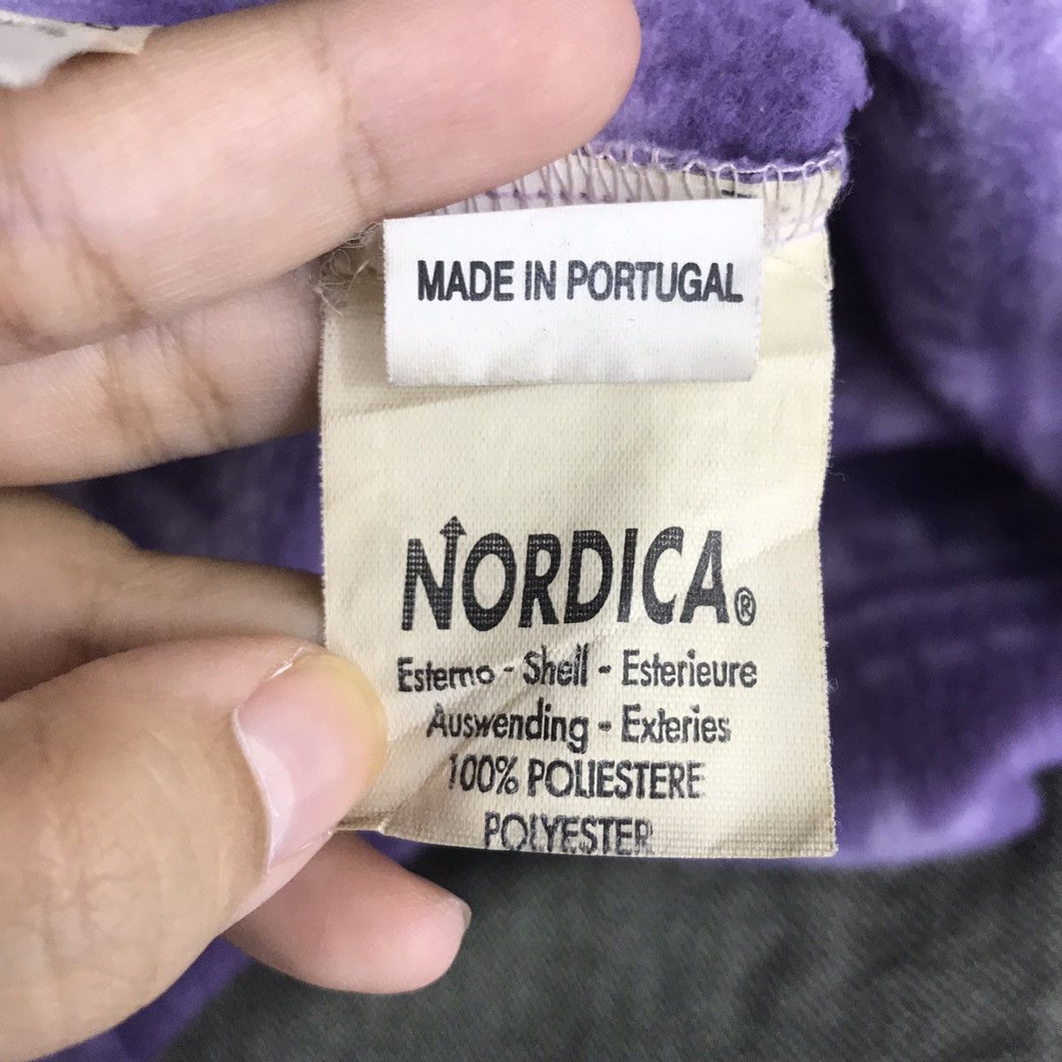 Vintage Vintage NORDICA SPORTSWEAR Turtleneck FleecePurpleSweatshirt Size US L / EU 52-54 / 3 - 8 Thumbnail