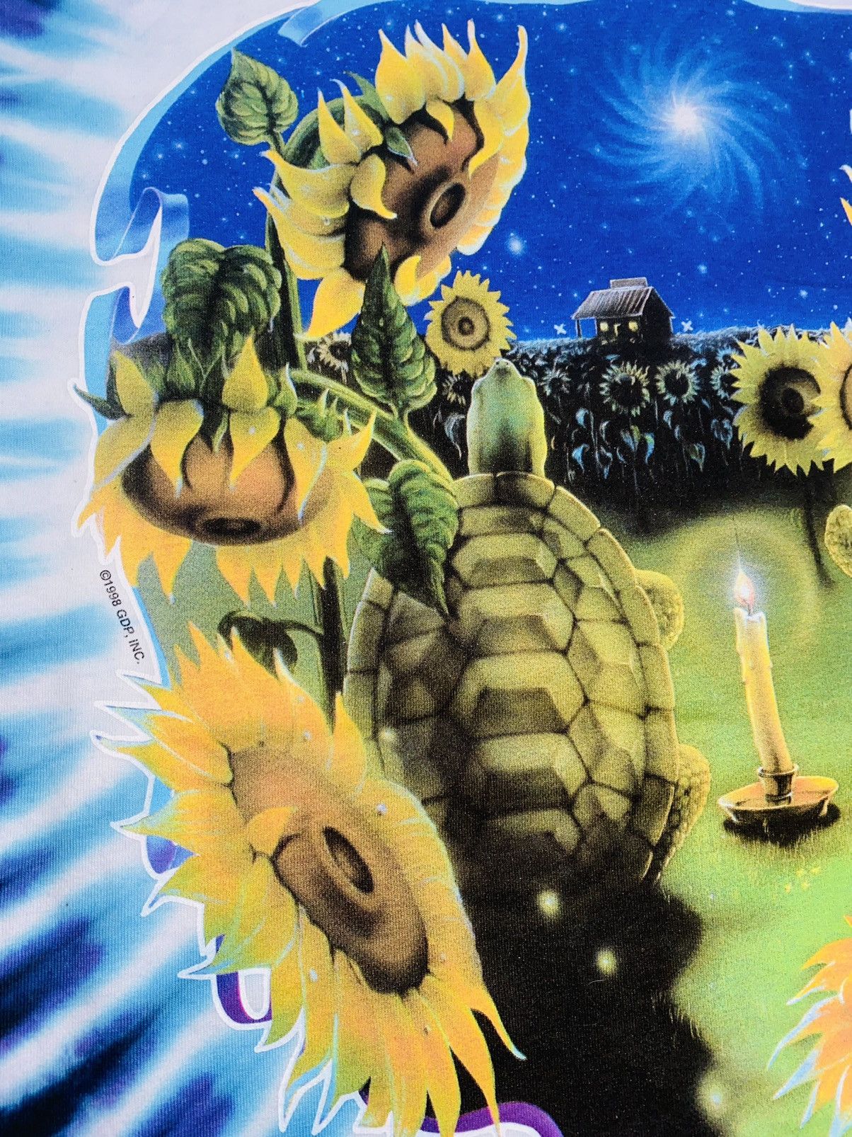 Flatbush Zombies × Grateful Dead × Vintage Liquid Blue 1998 USA Sunflower Terrapin Pleasures Supreme Size US XL / EU 56 / 4 - 9 Thumbnail