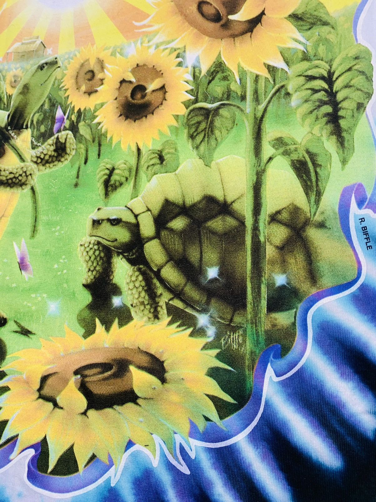 Flatbush Zombies × Grateful Dead × Vintage Liquid Blue 1998 USA Sunflower Terrapin Pleasures Supreme Size US XL / EU 56 / 4 - 11 Thumbnail