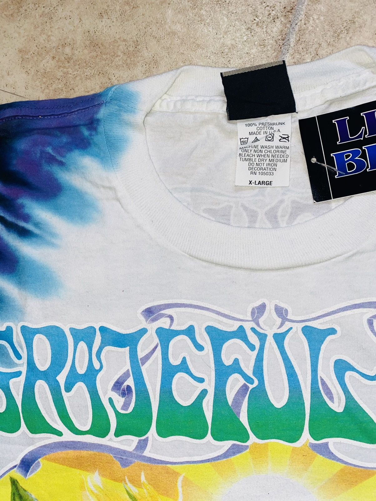 Flatbush Zombies × Grateful Dead × Vintage Liquid Blue 1998 USA Sunflower Terrapin Pleasures Supreme Size US XL / EU 56 / 4 - 10 Thumbnail