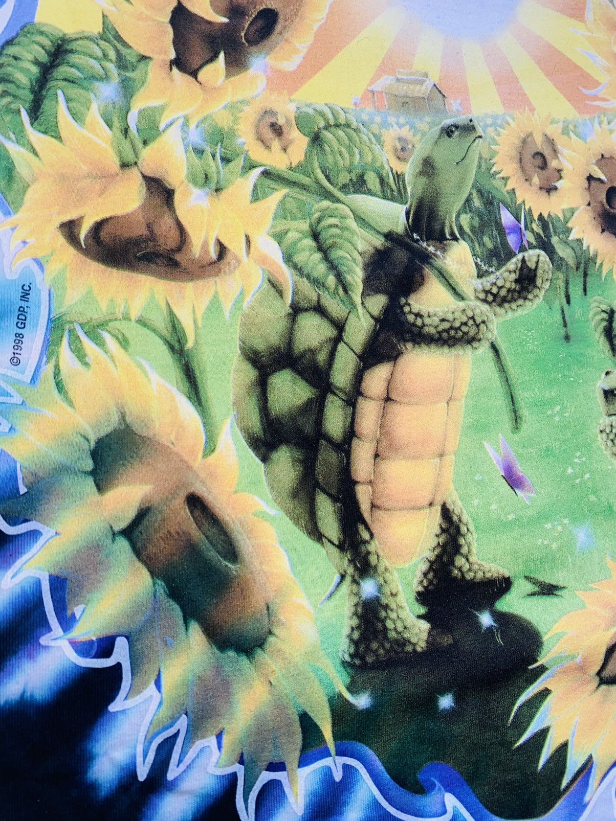 Flatbush Zombies × Grateful Dead × Vintage Liquid Blue 1998 USA Sunflower Terrapin Pleasures Supreme Size US XL / EU 56 / 4 - 15 Thumbnail
