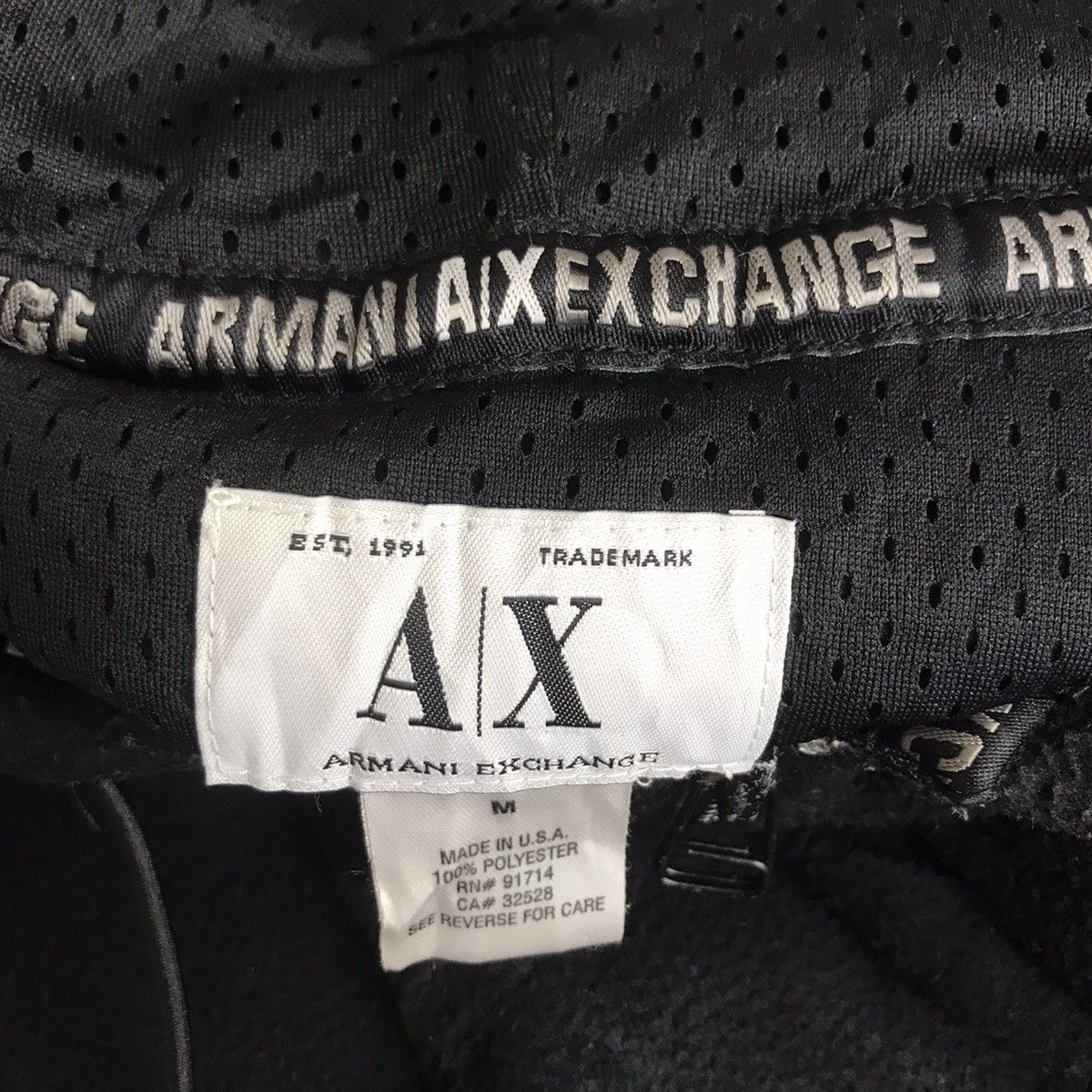 Armani Exchange ARMANI EXCHANGE Embroidered Logo Black Fleece Hoodie Size US M / EU 48-50 / 2 - 5 Thumbnail