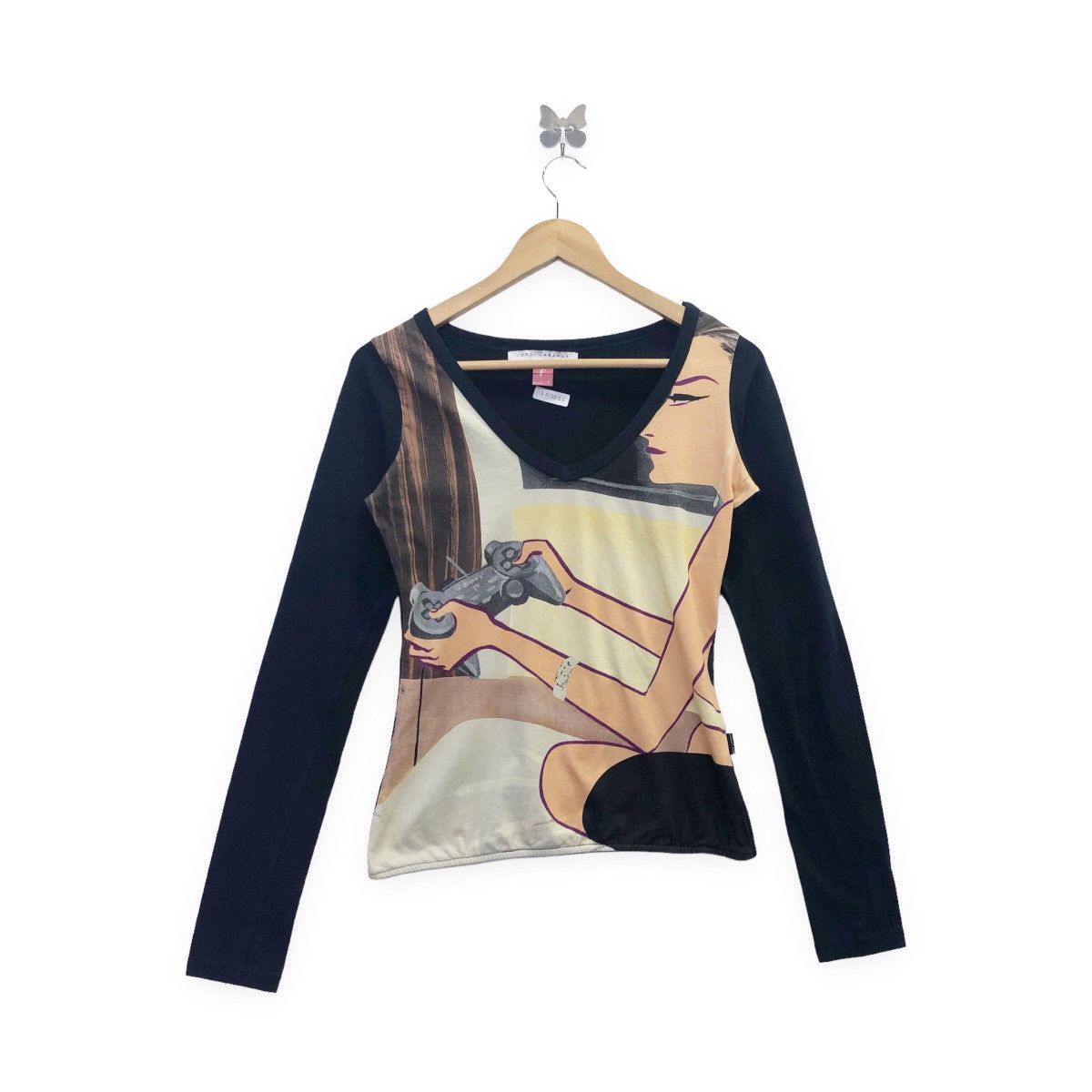 Designer ‘Rare!! Jordi Labanda Long Sleeve T-shirt Size S / US 4 / IT 40 - 1 Thumbnail