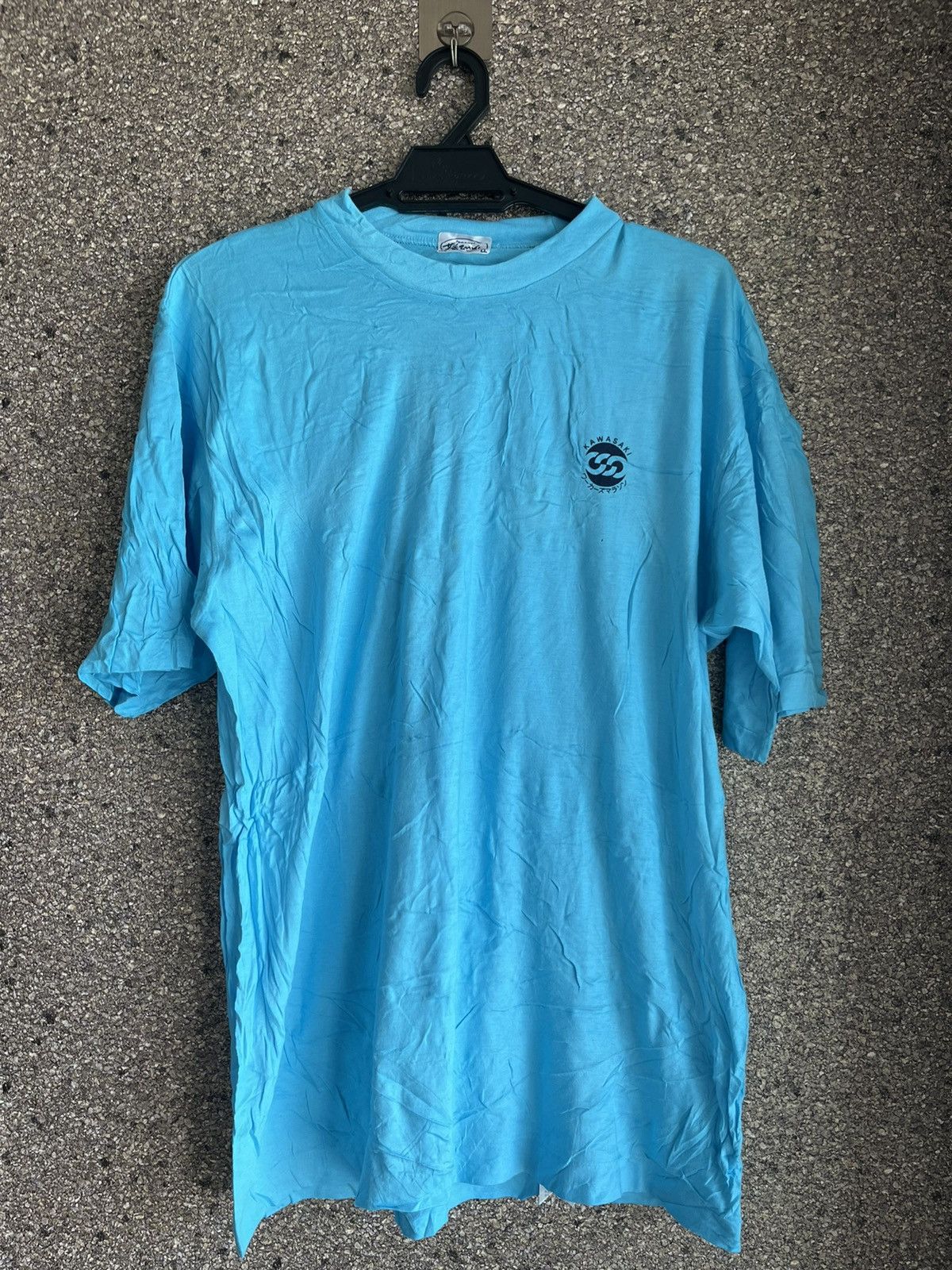 image of Vintage Kawasaki Ft41 in Light Blue, Men's (Size XL)