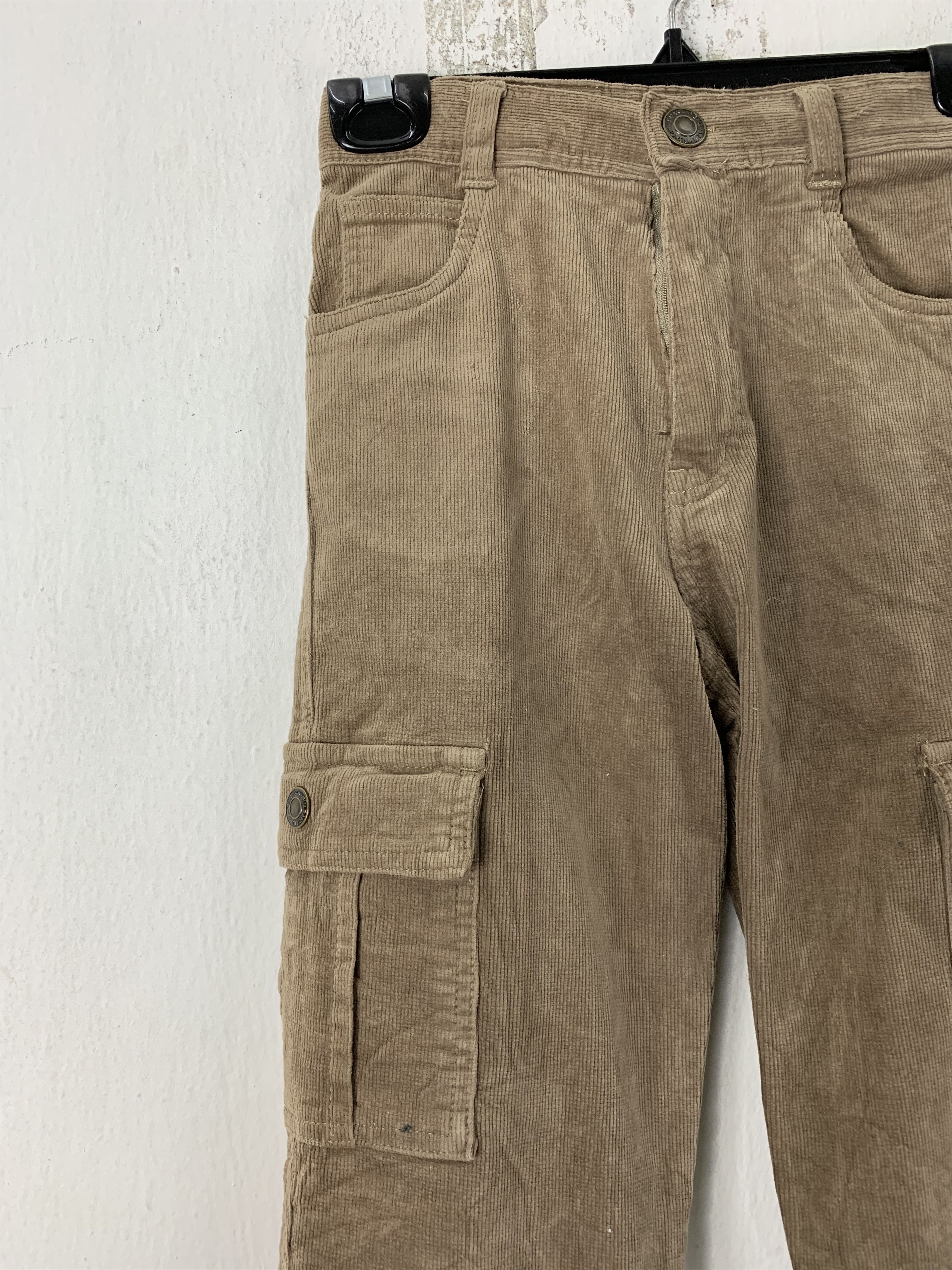 Japanese Brand Cargo Pants Conduroy JOY BROWN multipocket Size 24" Size US 26 / EU 42 - 2 Thumbnail