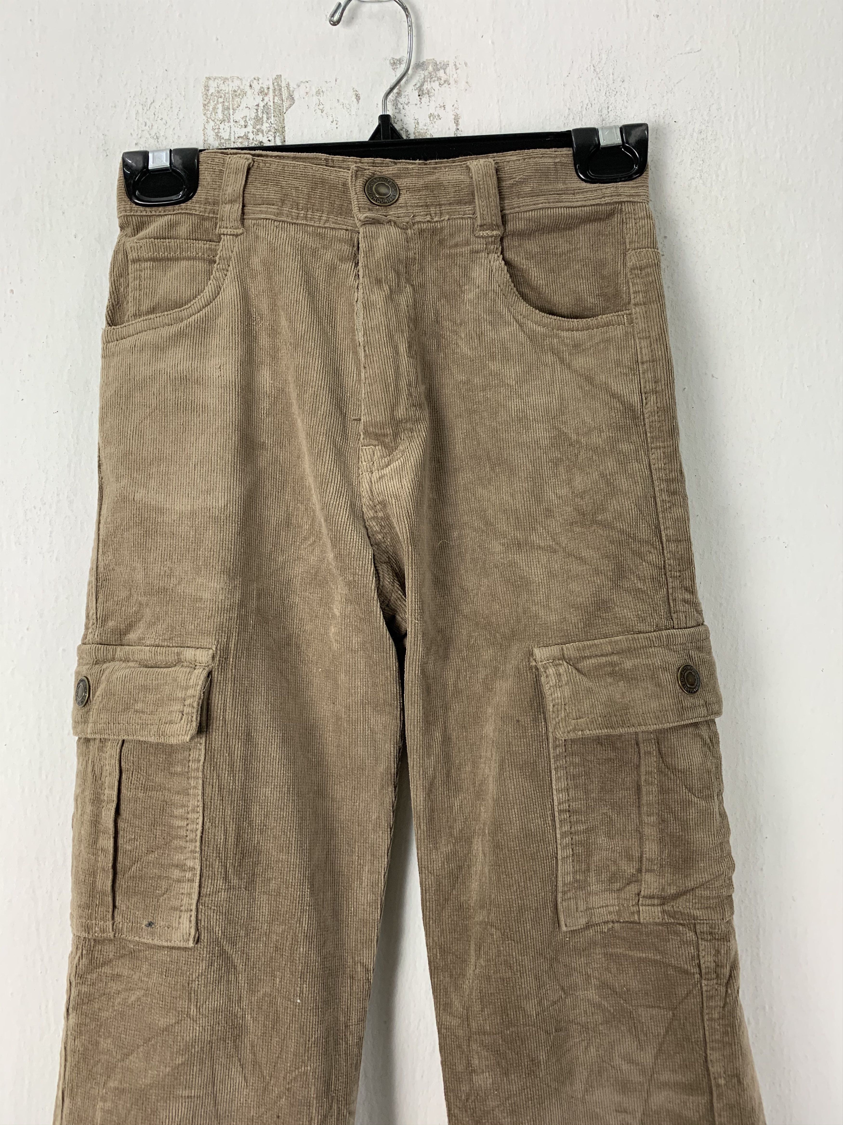 Japanese Brand Cargo Pants Conduroy JOY BROWN multipocket Size 24" Size US 26 / EU 42 - 4 Thumbnail