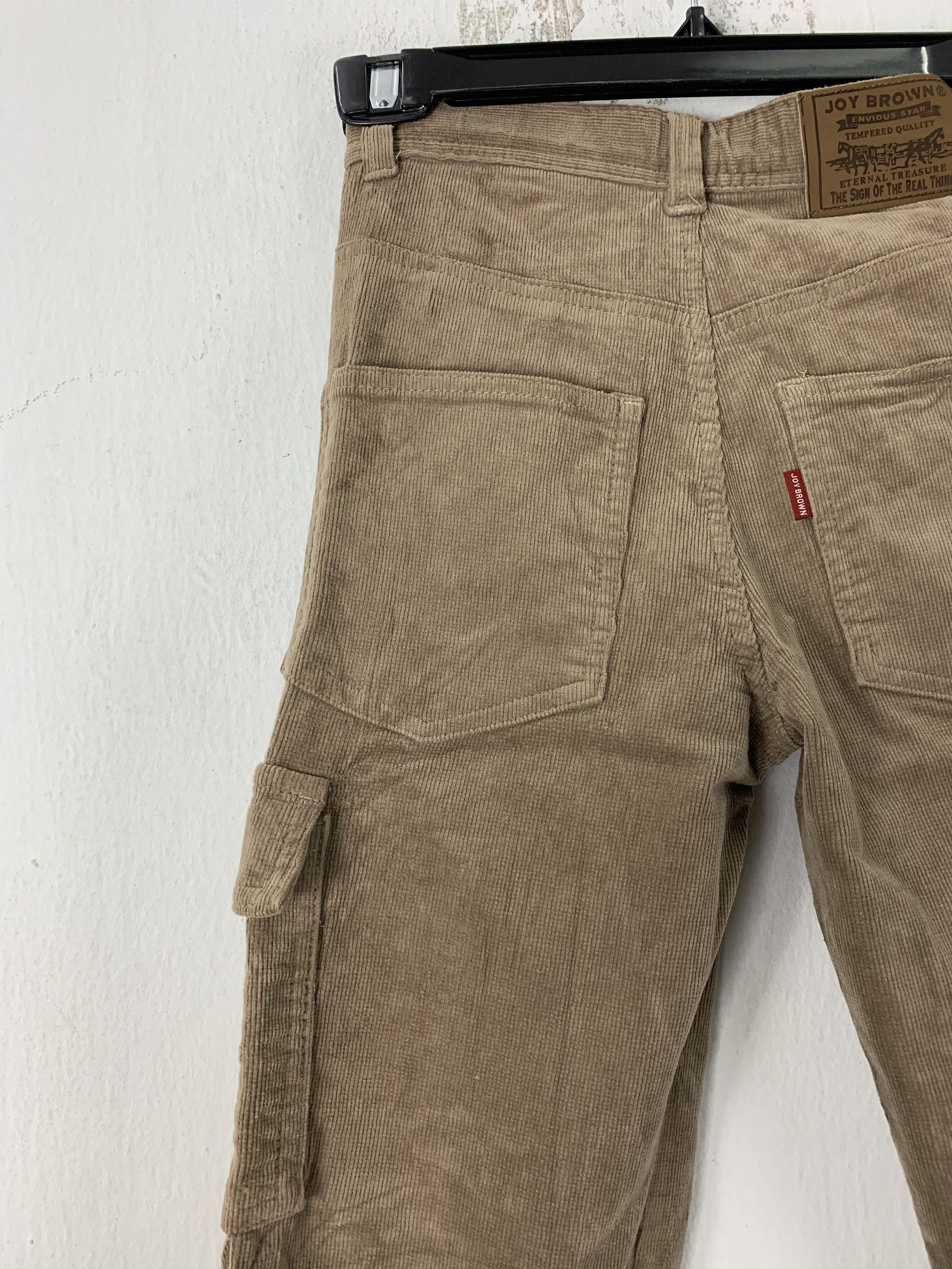 Japanese Brand Cargo Pants Conduroy JOY BROWN multipocket Size 24" Size US 26 / EU 42 - 7 Thumbnail