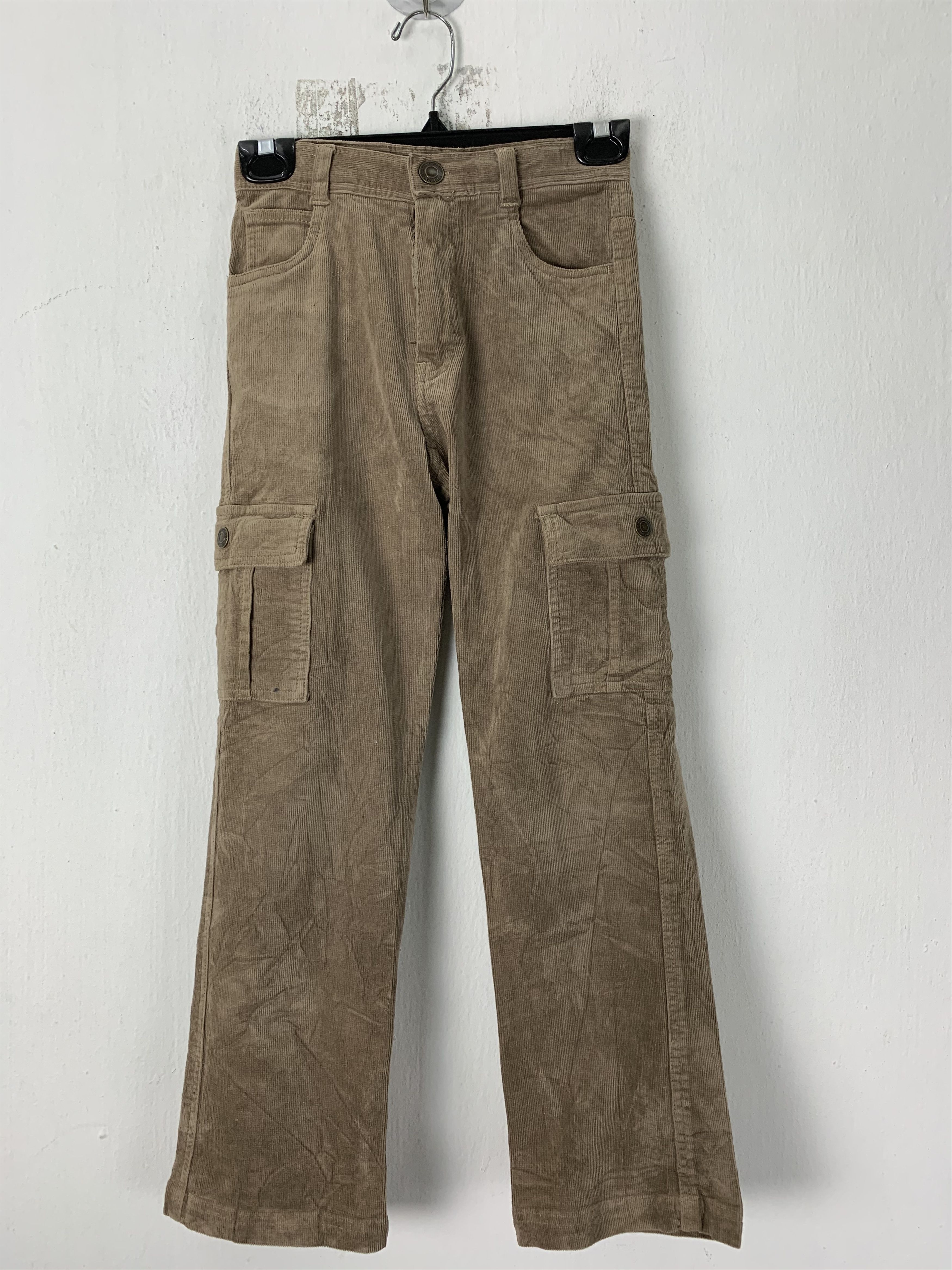 Japanese Brand Cargo Pants Conduroy JOY BROWN multipocket Size 24" Size US 26 / EU 42 - 1 Thumbnail