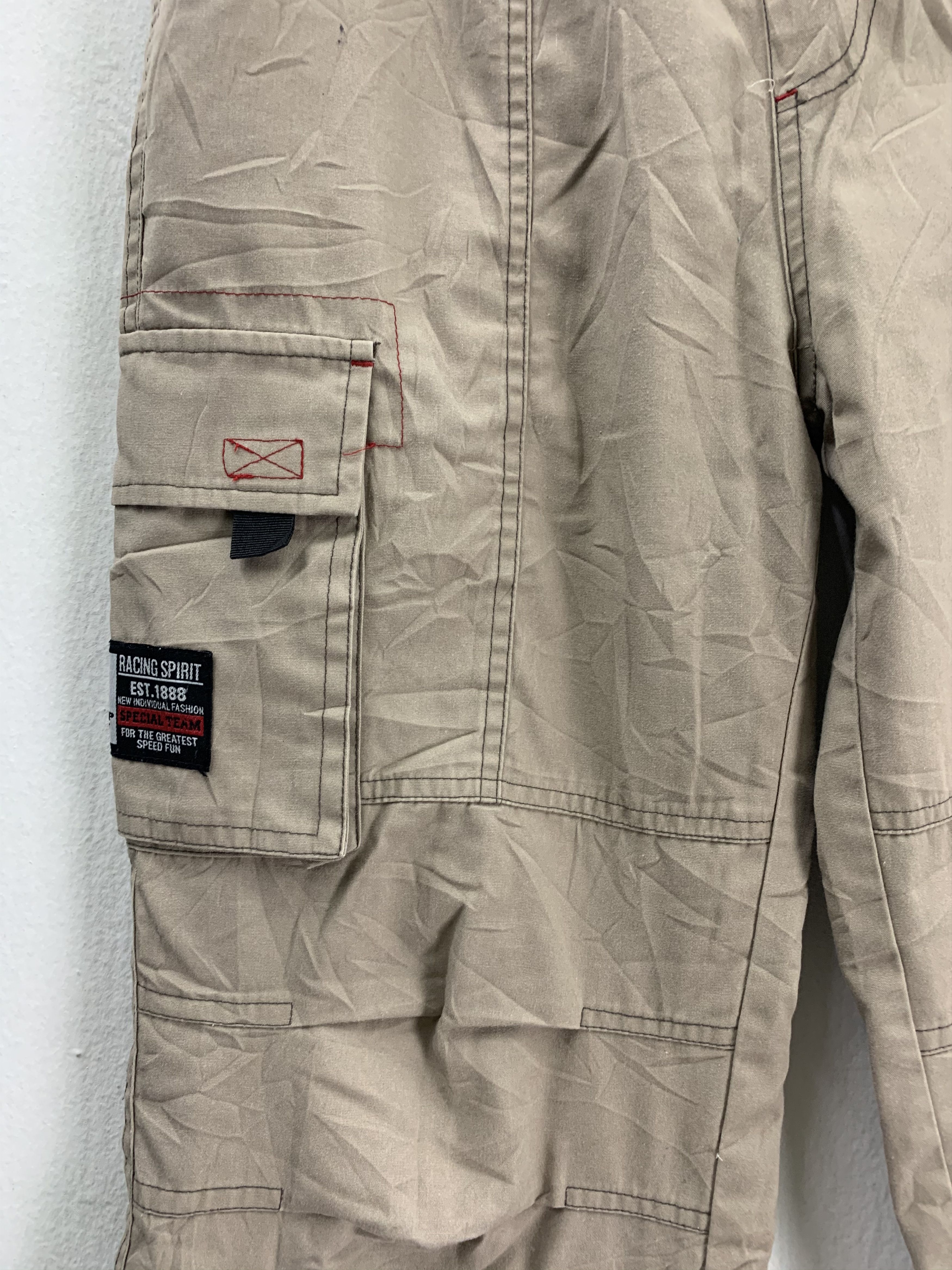 Japanese Brand Racing Spirit cargo multipocket Pants #030 Size US 28 / EU 44 - 3 Thumbnail