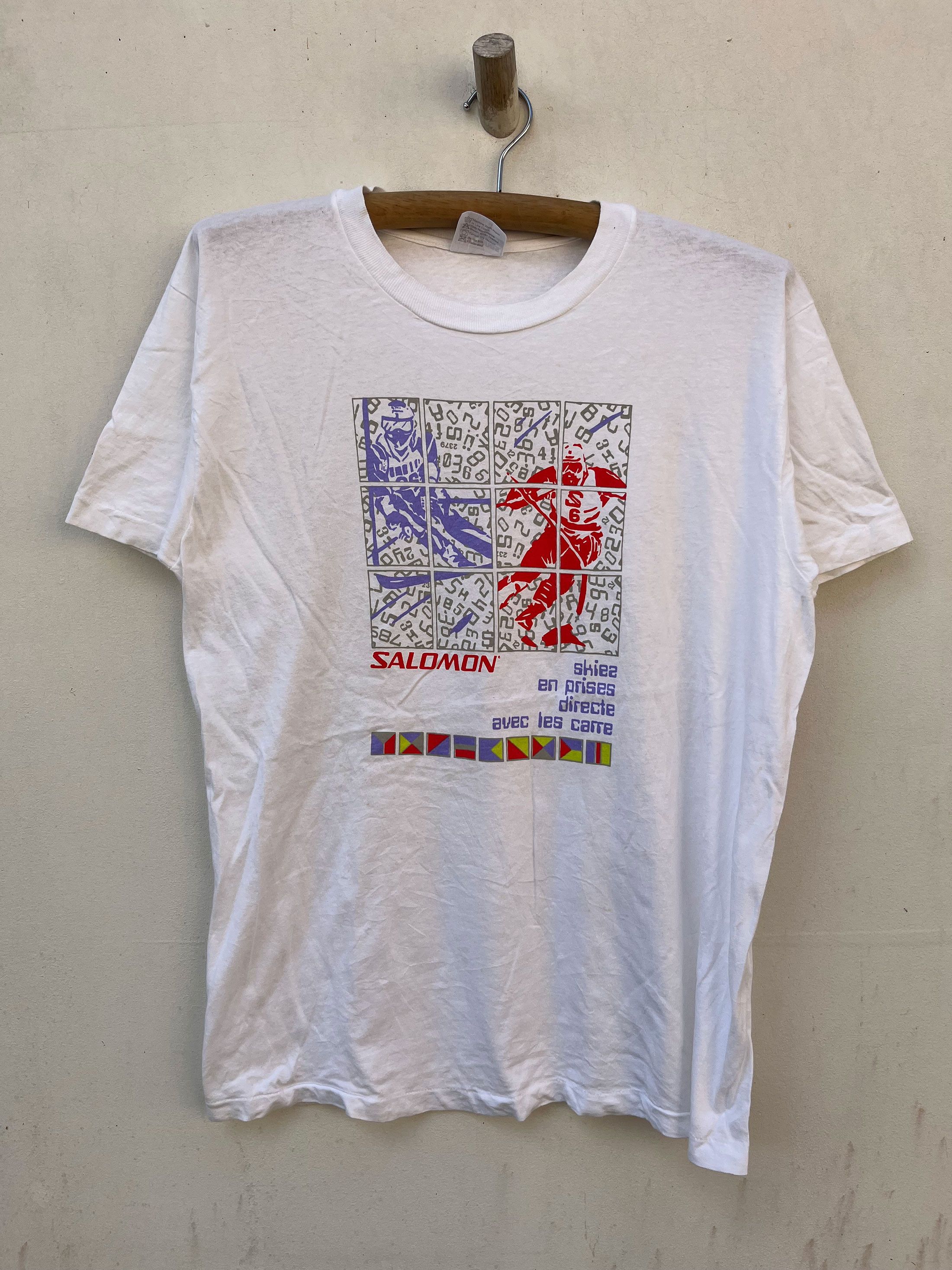 Vintage Salomon Skiing 80s Graphic Tees