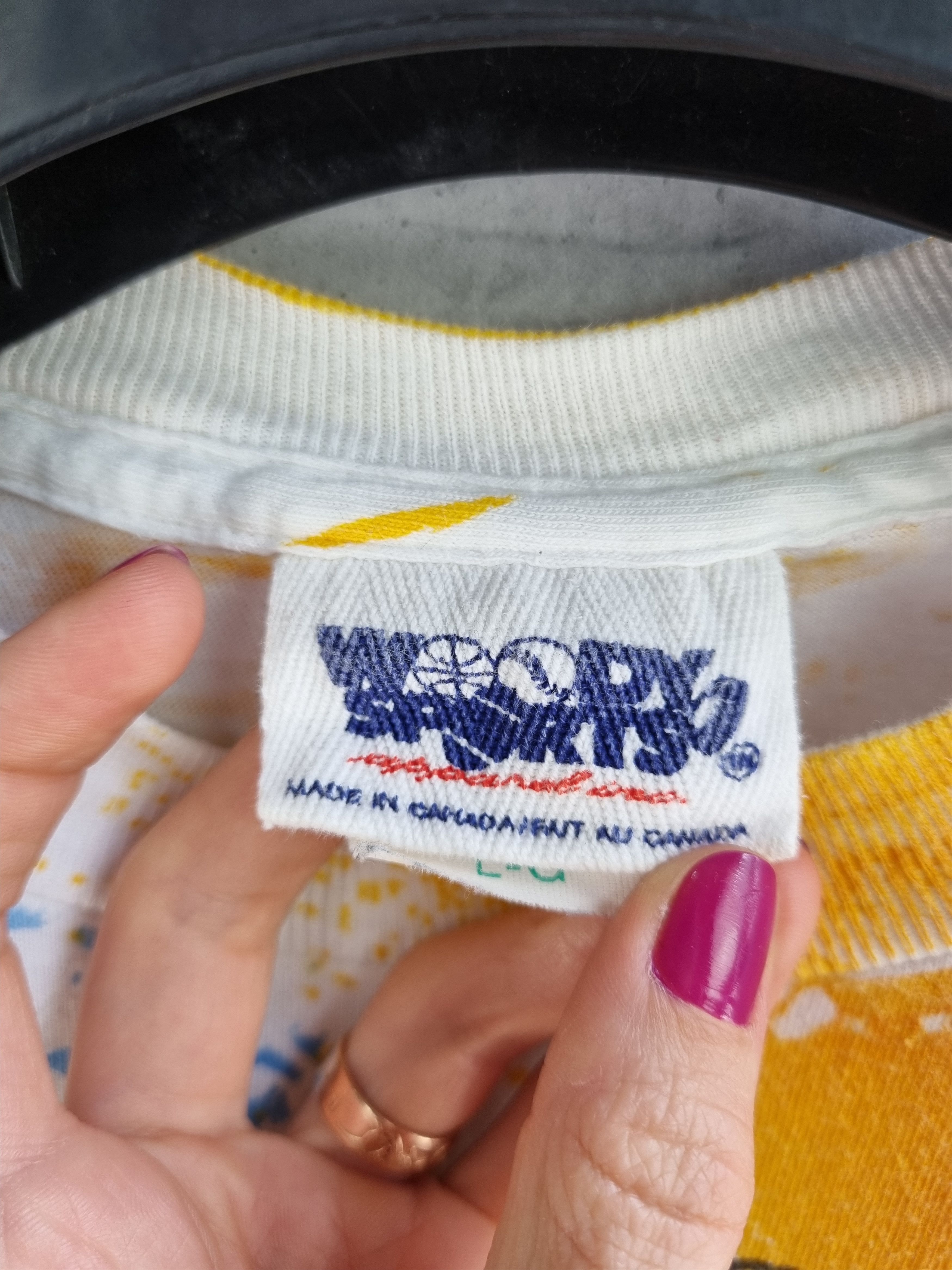 NHL × Vintage 90s Woodys Sport Single Stitch Mario Lemieux Rare Tee Size US M / EU 48-50 / 2 - 7 Thumbnail