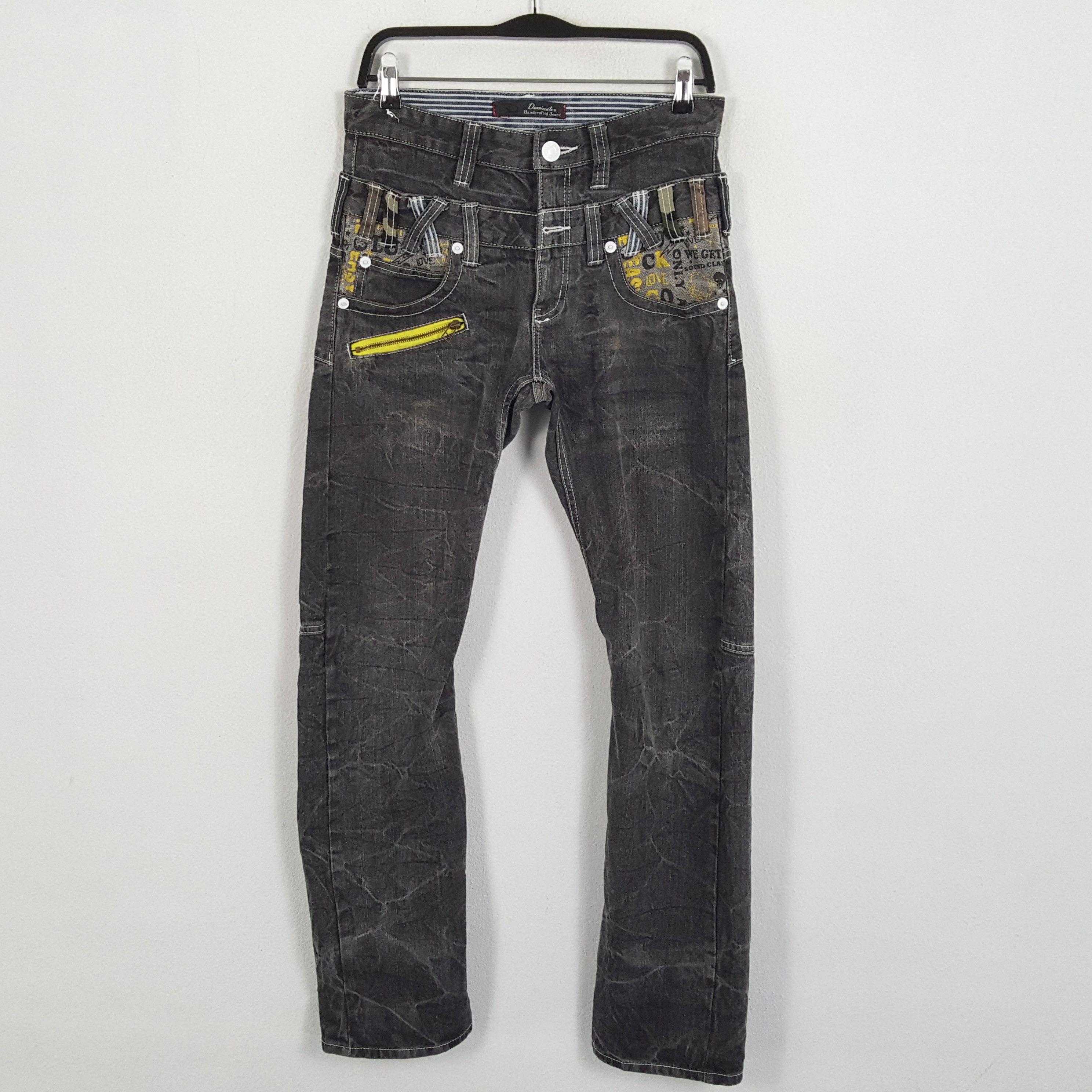 Japanese Brand × Vintage DOMINATE HANDCRATED Japanese Brand Rare Design Jeans Size US 29 - 4 Thumbnail