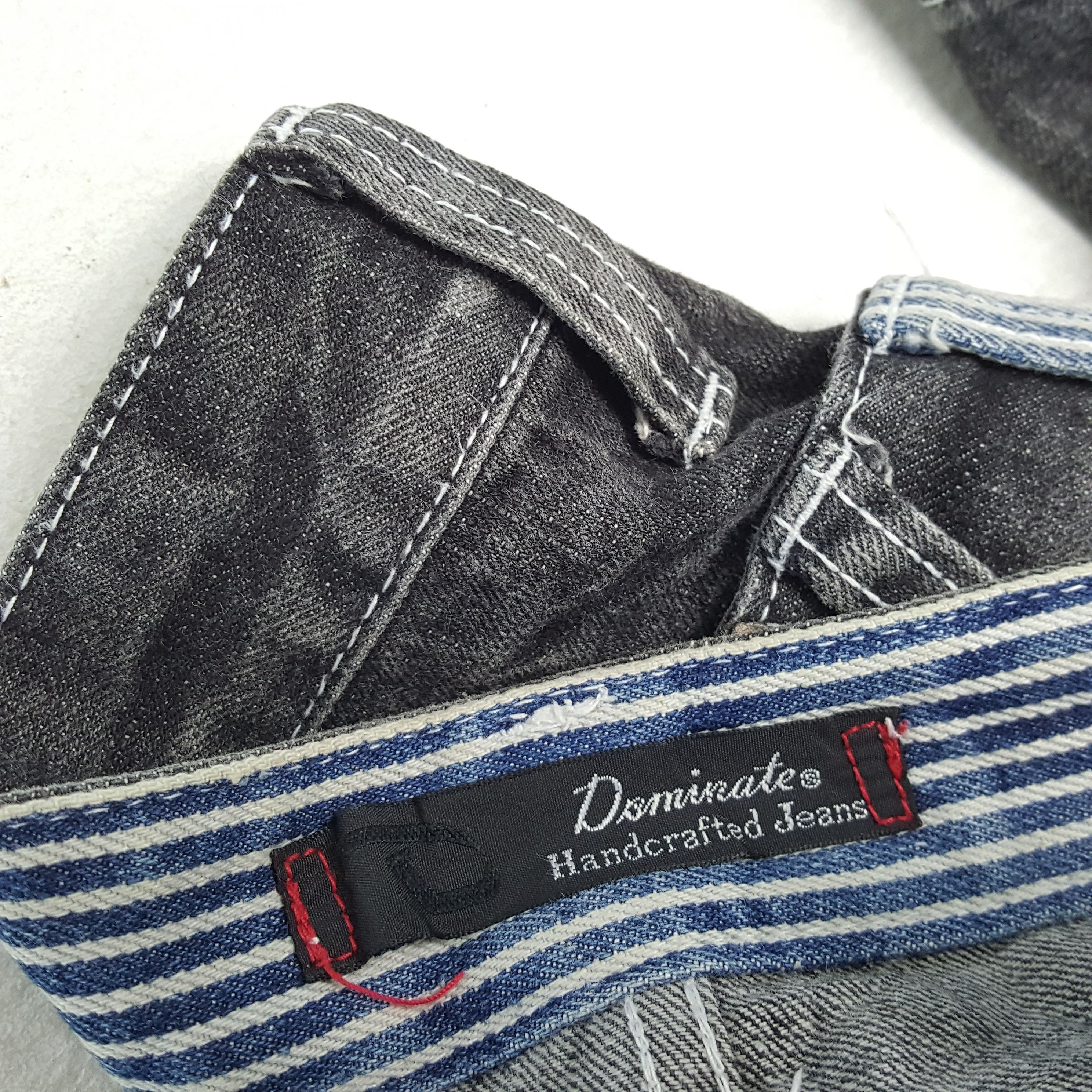 Japanese Brand × Vintage DOMINATE HANDCRATED Japanese Brand Rare Design Jeans Size US 29 - 15 Thumbnail