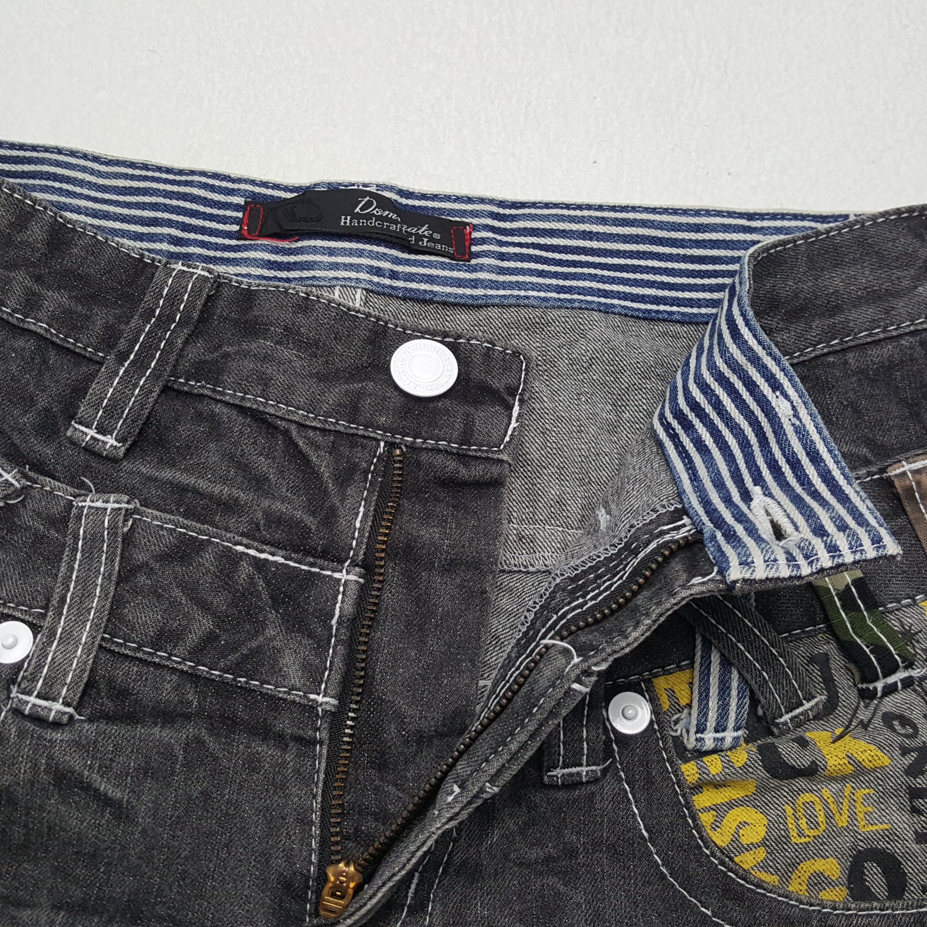 Japanese Brand × Vintage DOMINATE HANDCRATED Japanese Brand Rare Design Jeans Size US 29 - 13 Thumbnail