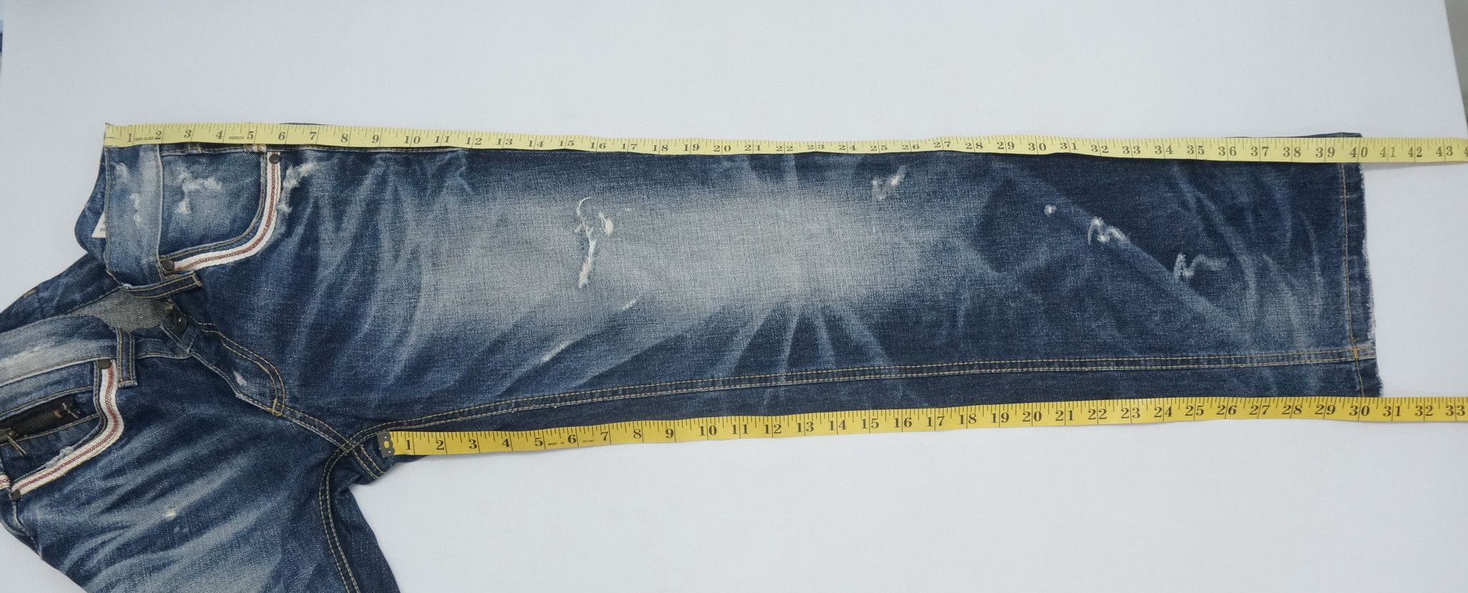 Japanese Brand Vintage Lolita Yoshitomo Nara Distressed Jeans Size US 32 / EU 48 - 16 Thumbnail
