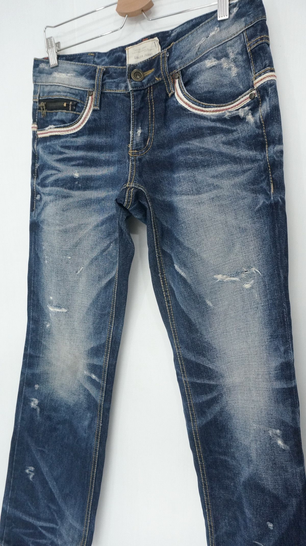 Japanese Brand Vintage Lolita Yoshitomo Nara Distressed Jeans Size US 32 / EU 48 - 5 Thumbnail