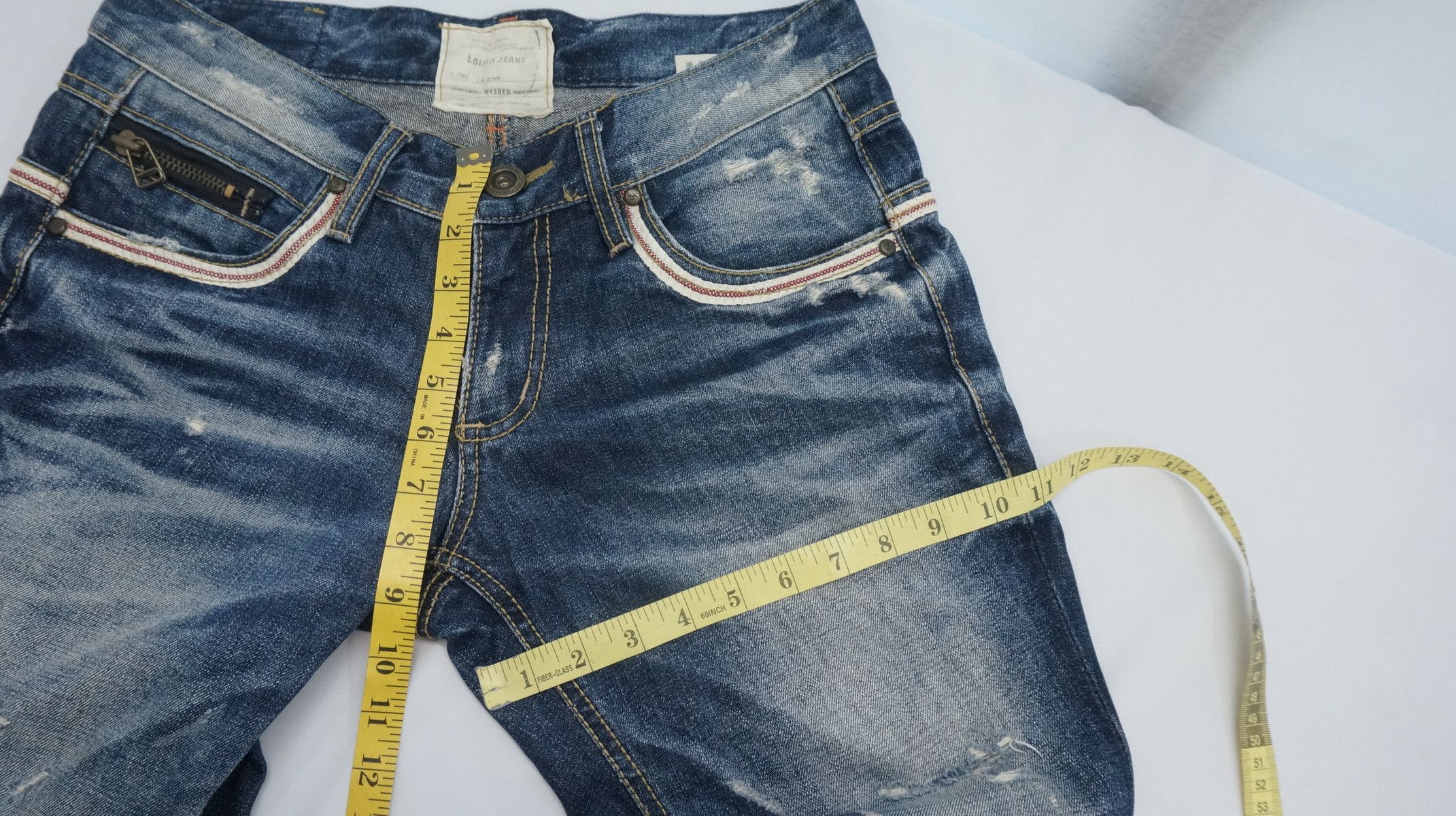Japanese Brand Vintage Lolita Yoshitomo Nara Distressed Jeans Size US 32 / EU 48 - 14 Thumbnail