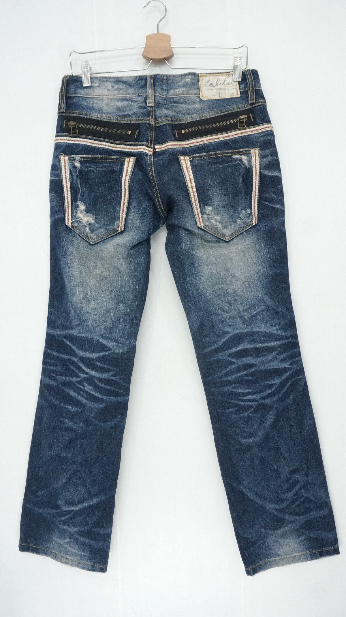 Japanese Brand Vintage Lolita Yoshitomo Nara Distressed Jeans Size US 32 / EU 48 - 1 Thumbnail