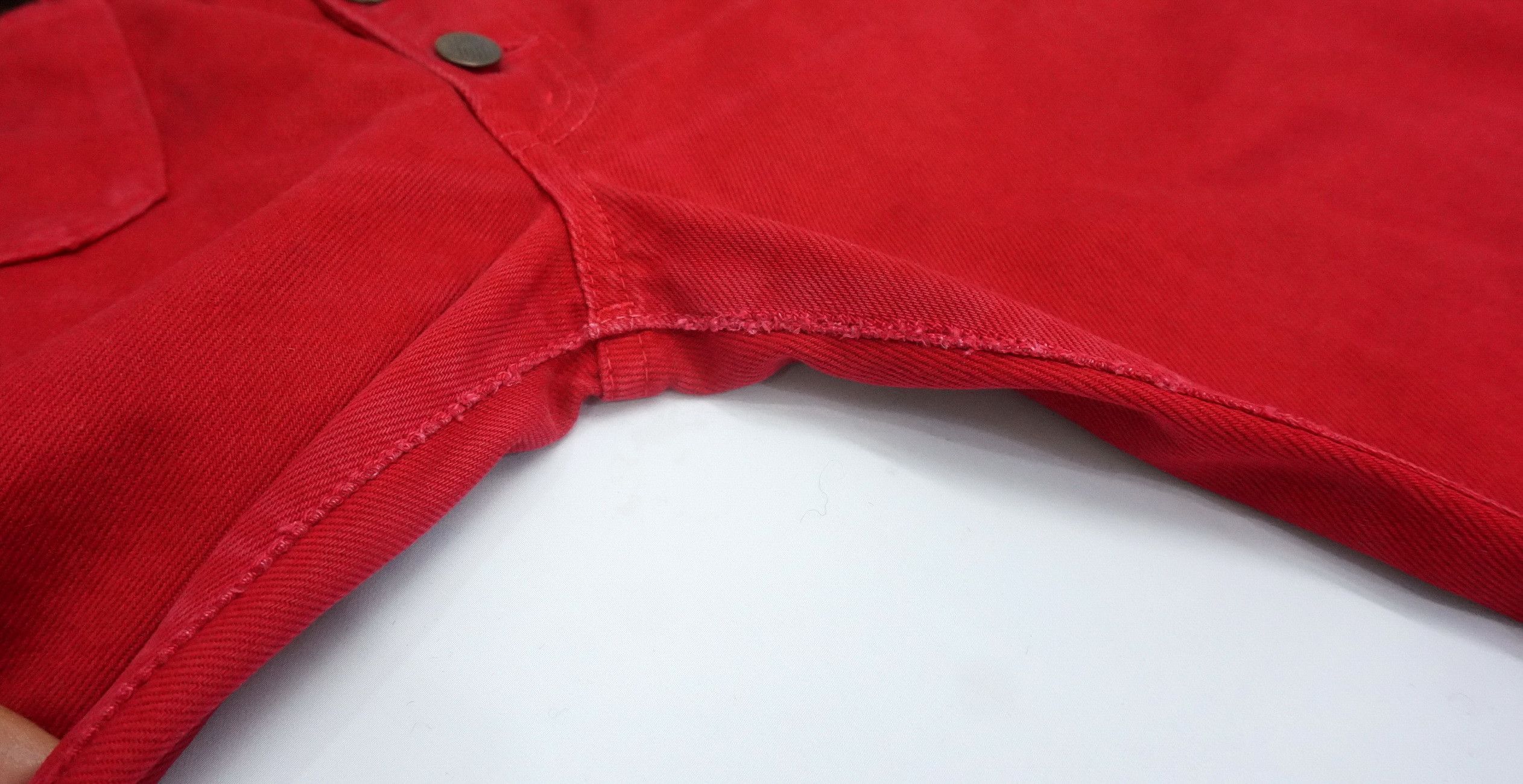 Big John 🔥HolyFlare! BIG JOHN Japan Vintage Flared Red Bush Jeans Size US 32 / EU 48 - 16 Thumbnail
