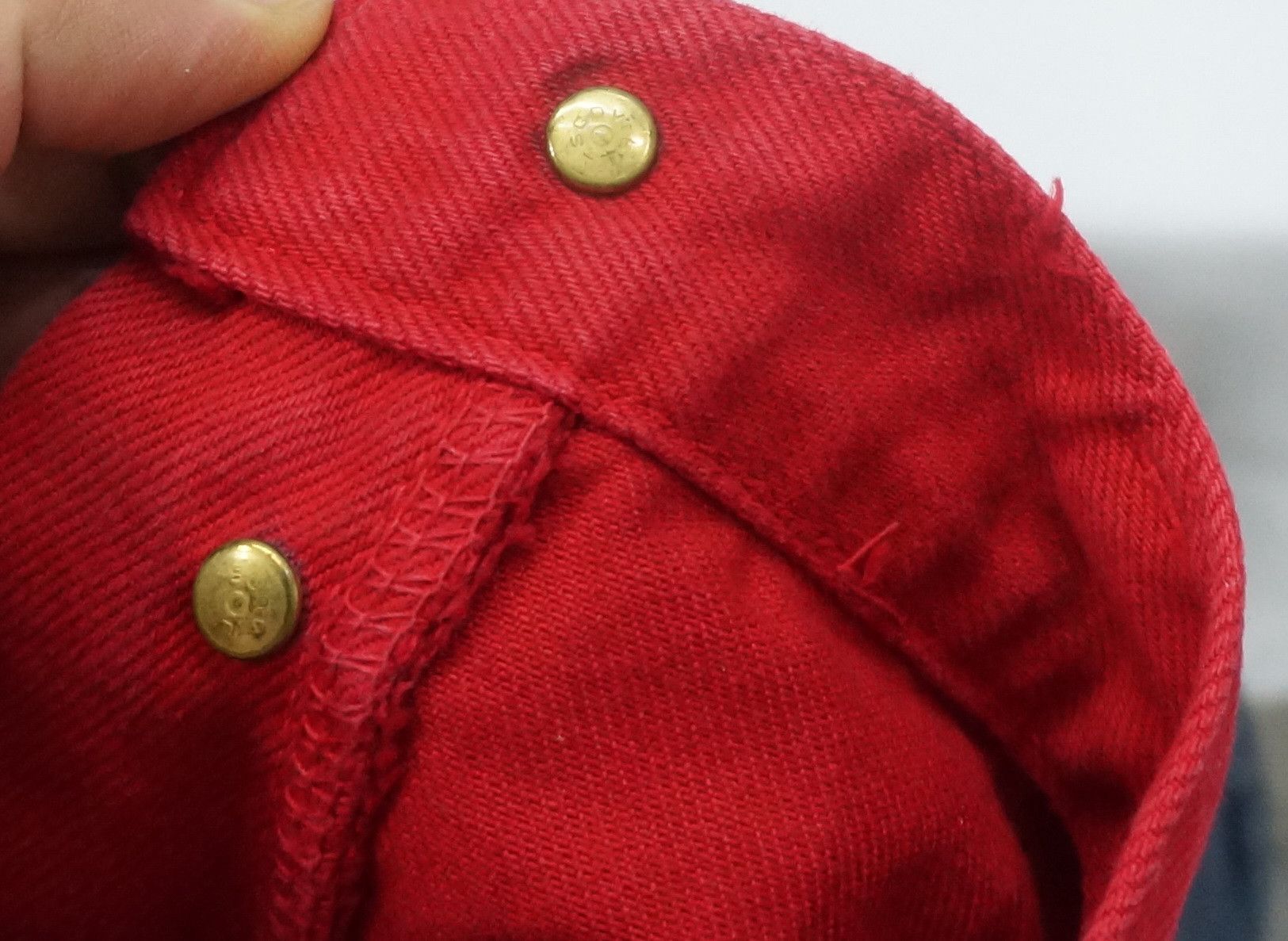 Big John 🔥HolyFlare! BIG JOHN Japan Vintage Flared Red Bush Jeans Size US 32 / EU 48 - 22 Thumbnail