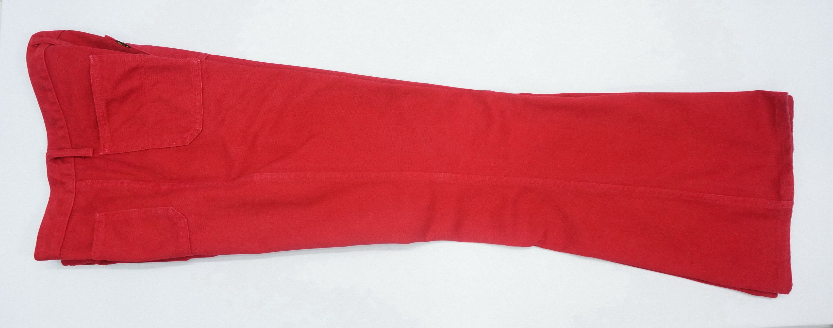 Big John 🔥HolyFlare! BIG JOHN Japan Vintage Flared Red Bush Jeans Size US 32 / EU 48 - 9 Thumbnail