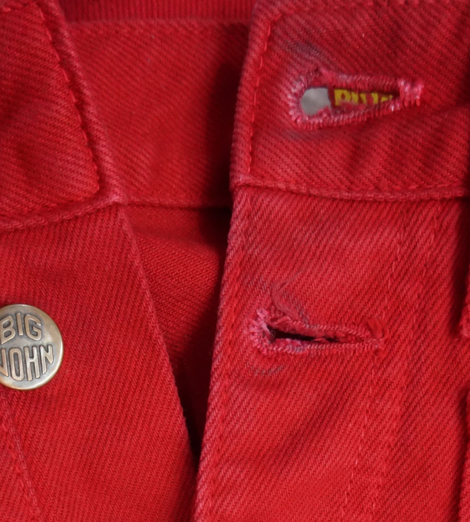 Big John 🔥HolyFlare! BIG JOHN Japan Vintage Flared Red Bush Jeans Size US 32 / EU 48 - 20 Thumbnail