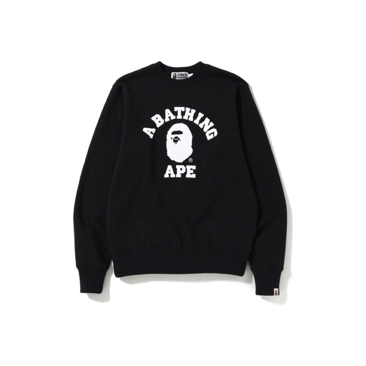Bape BAPE College Crewneck Black Size US XL / EU 56 / 4 - 1 Thumbnail