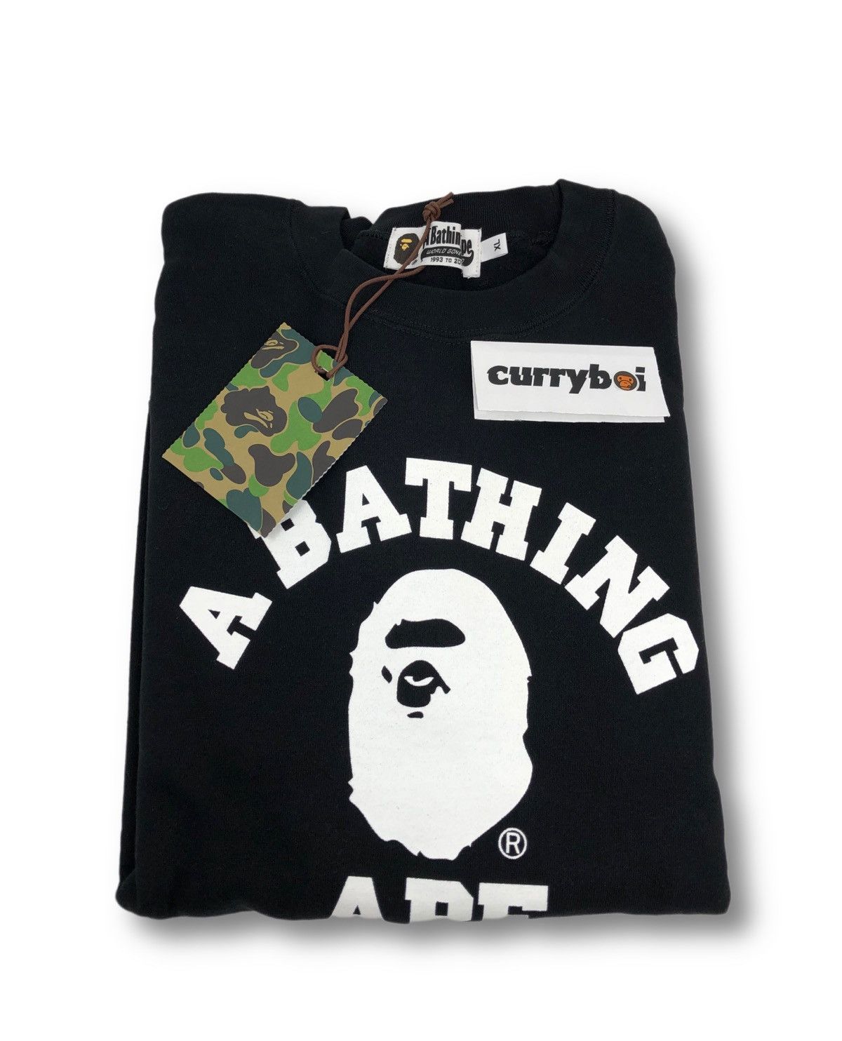 Bape BAPE College Crewneck Black Size US XL / EU 56 / 4 - 4 Thumbnail
