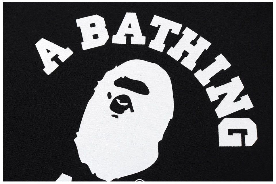 Bape BAPE College Crewneck Black Size US XL / EU 56 / 4 - 3 Thumbnail