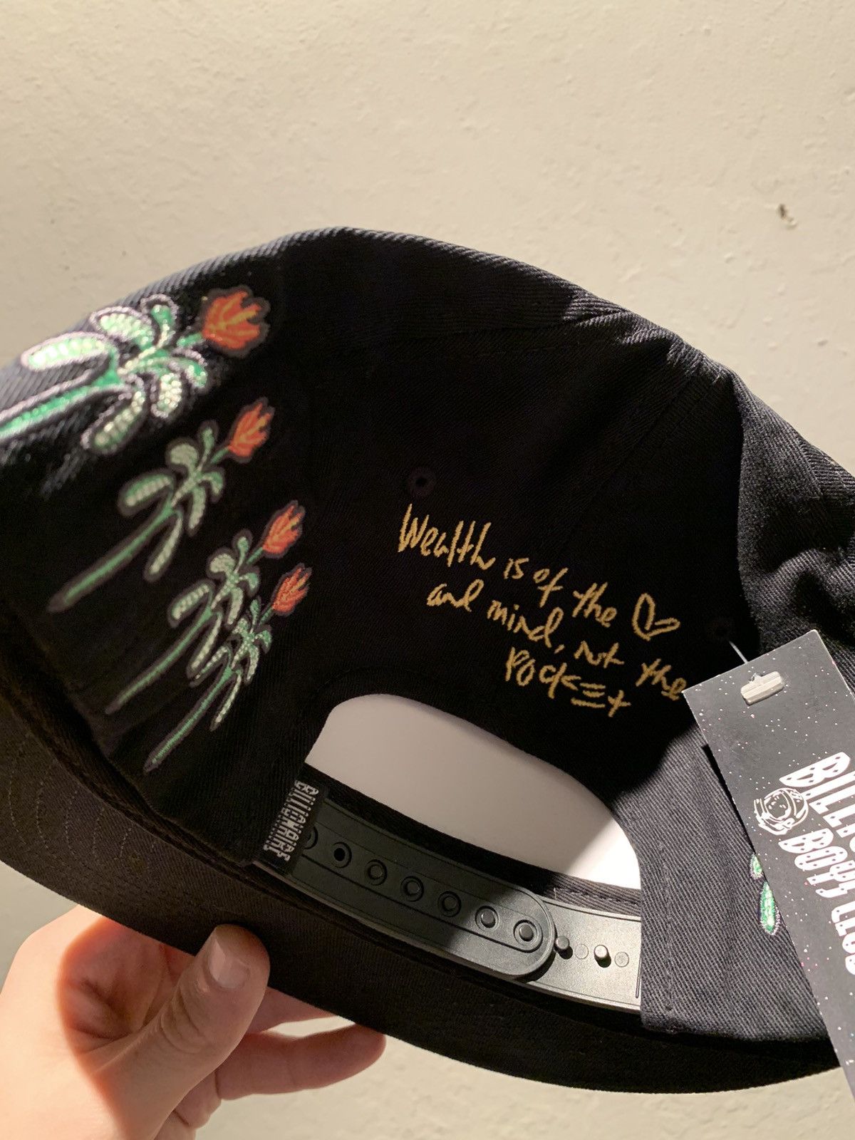 Billionaire Boys Club × Icecream × Pharrell *RARE* Billionaire Boys Club BBC Helmet Plants SnapBack Hat Size ONE SIZE - 3 Thumbnail