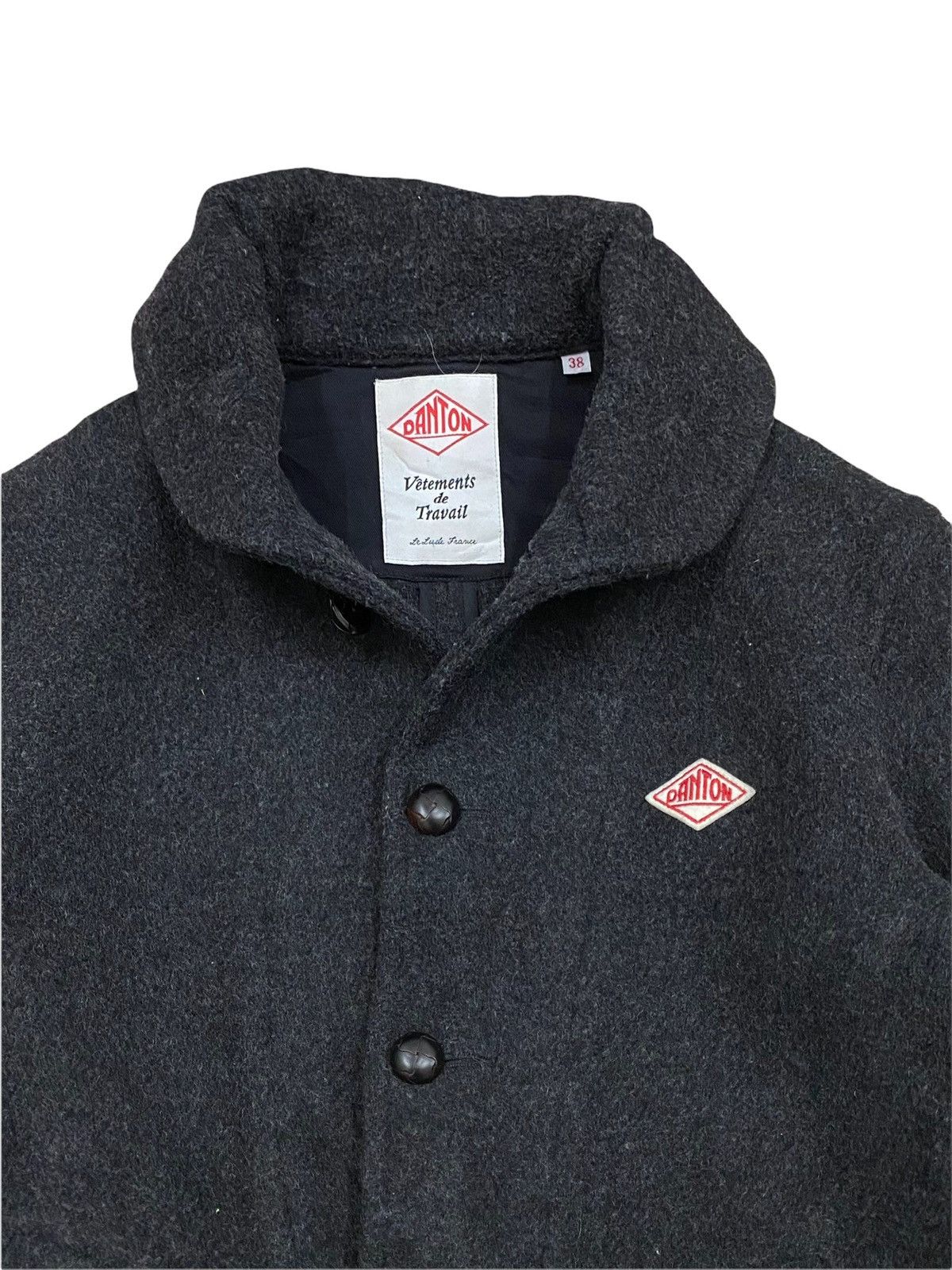 Danton DANTON X VETEMENTS DE TRAVAIL WOOL BLEND JACKET COAT Size US M / EU 48-50 / 2 - 6 Thumbnail