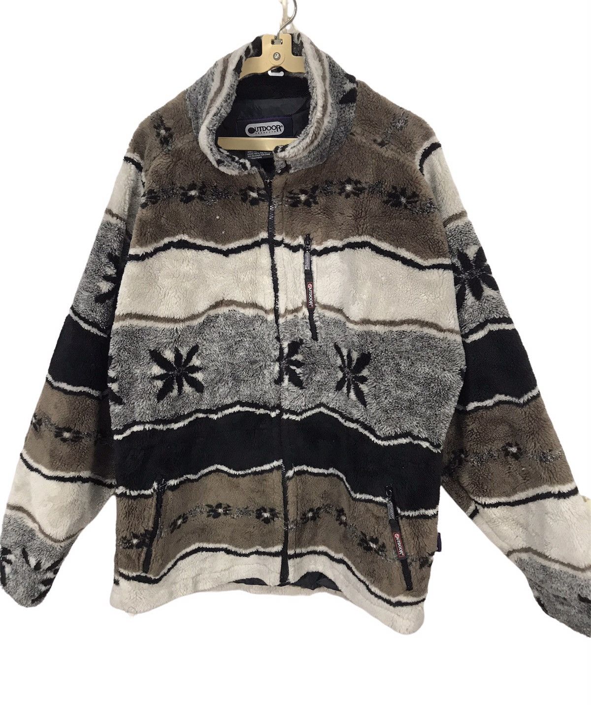 Japanese Brand Outdoor production printed fleece zipper jacket Size US M / EU 48-50 / 2 - 3 Thumbnail