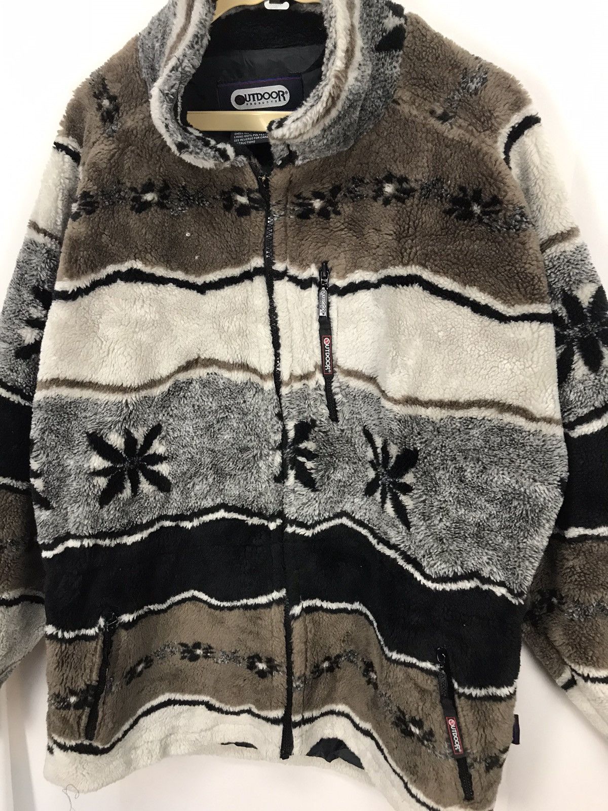 Japanese Brand Outdoor production printed fleece zipper jacket Size US M / EU 48-50 / 2 - 5 Thumbnail