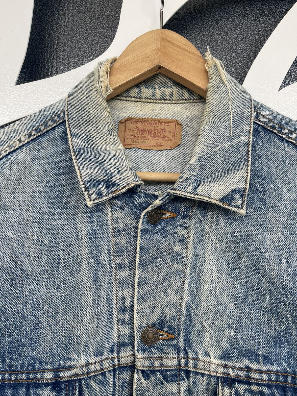 Levi's VINTAGE LEVIS USA DENIM JACKET Size US L / EU 52-54 / 3 - 6 Thumbnail