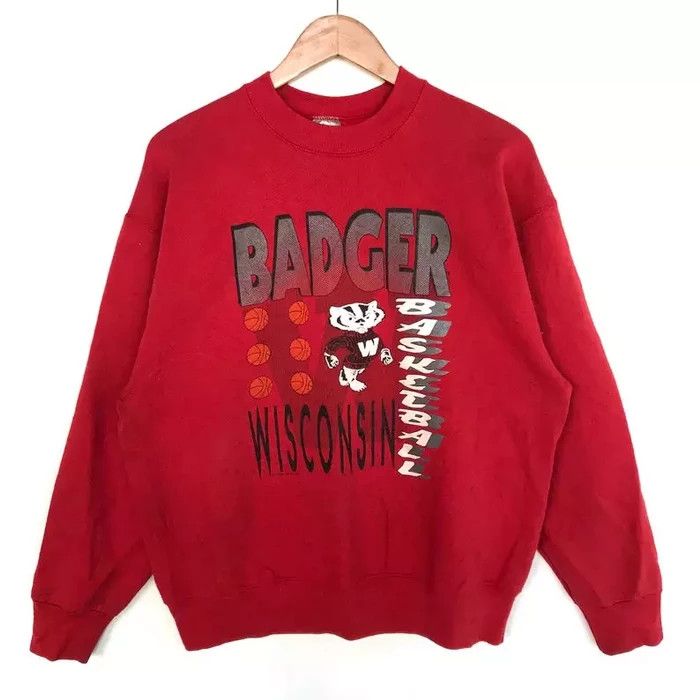 Vintage Vintage 90s WISCONSIN BADGER BASKETBALL N.C.A.A Usa Size US L / EU 52-54 / 3 - 1 Thumbnail