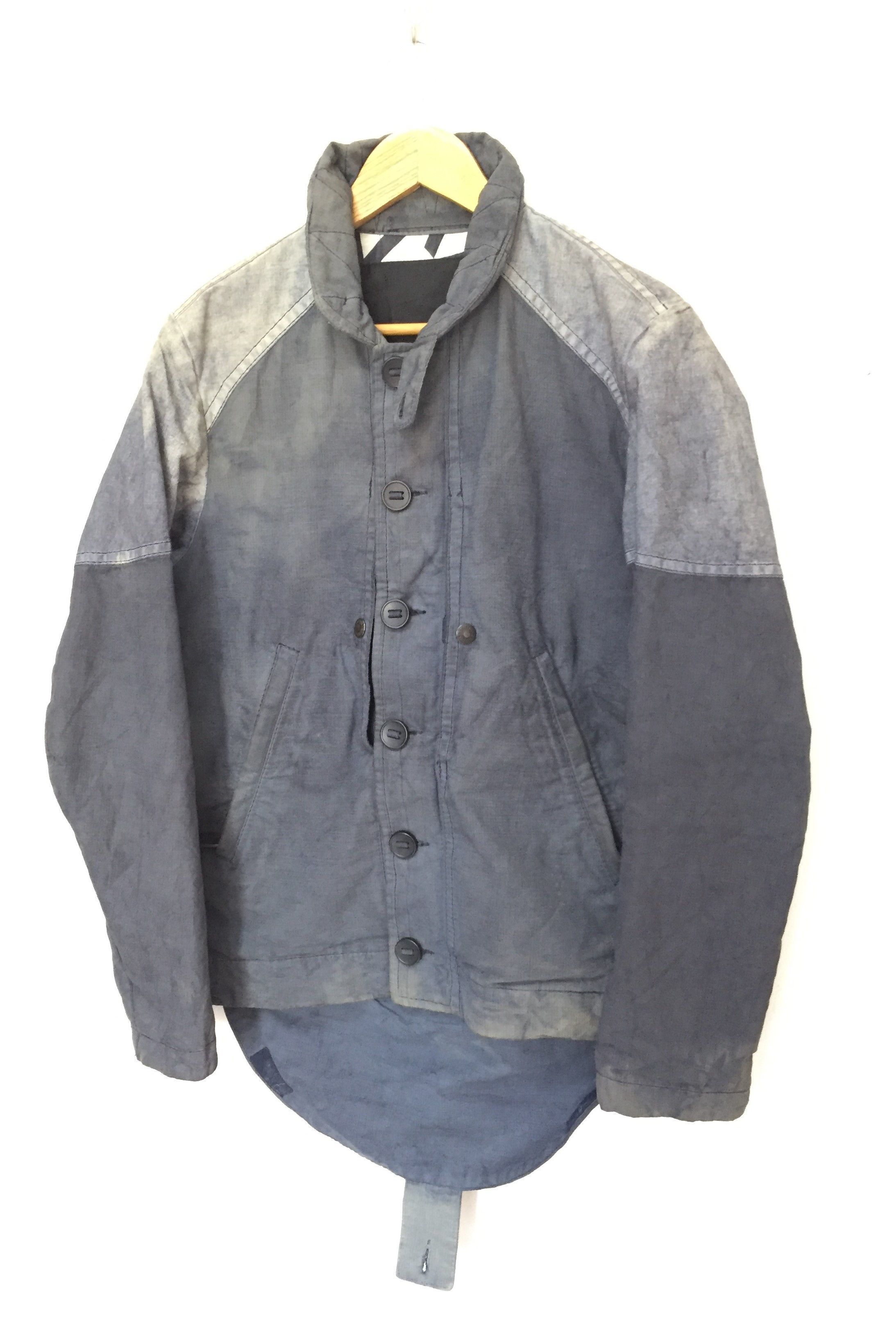 image of Griffin X Minami Aoyama Japan Multipocket Combat Jacket in Grey, Men's (Size Small)