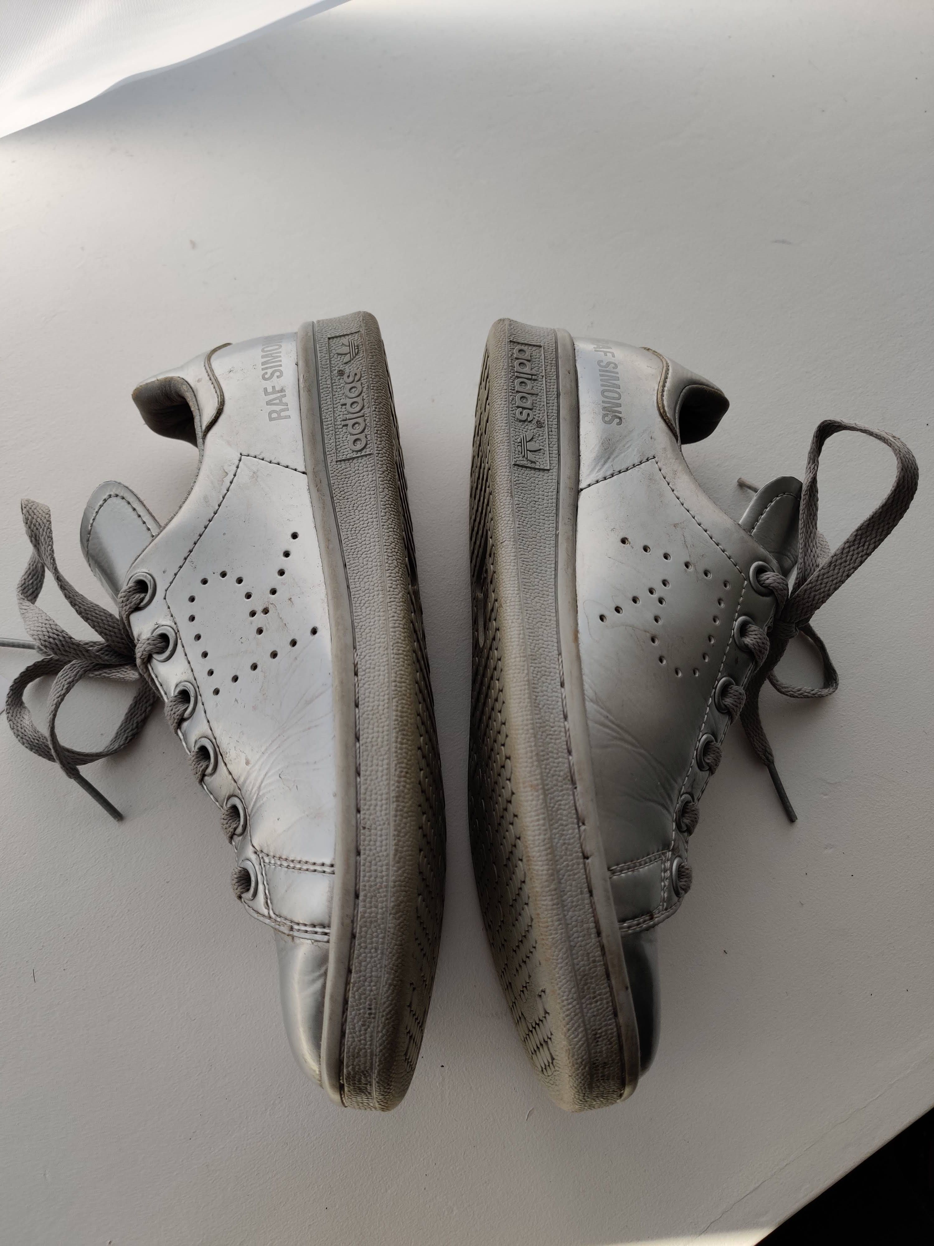 Adidas × Raf Simons ⚡️QUICK SALE⚡️Raf Simons Silver Stan Smith Size US 4 / IT 34 - 6 Thumbnail