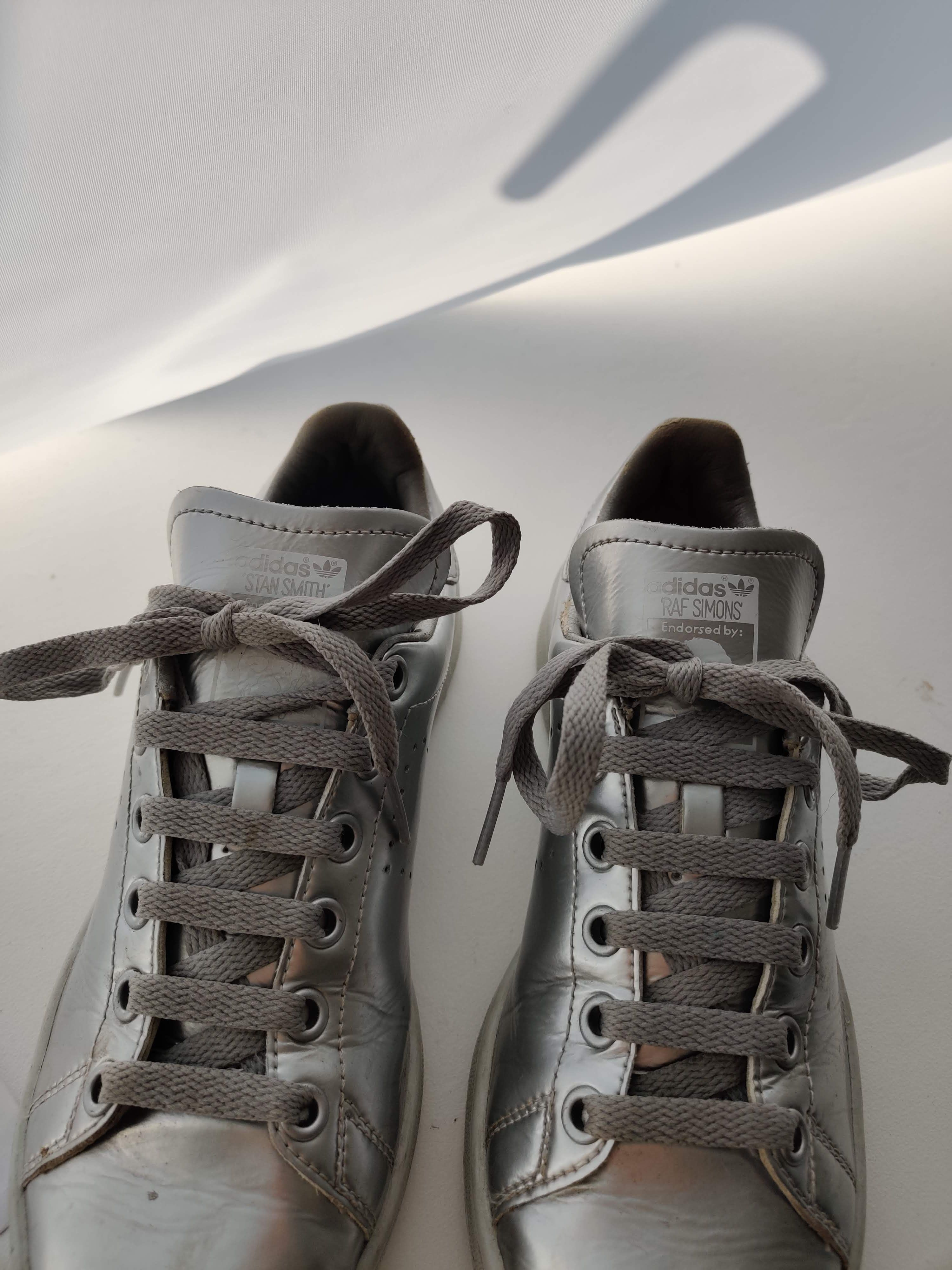 Adidas × Raf Simons ⚡️QUICK SALE⚡️Raf Simons Silver Stan Smith Size US 4 / IT 34 - 3 Thumbnail