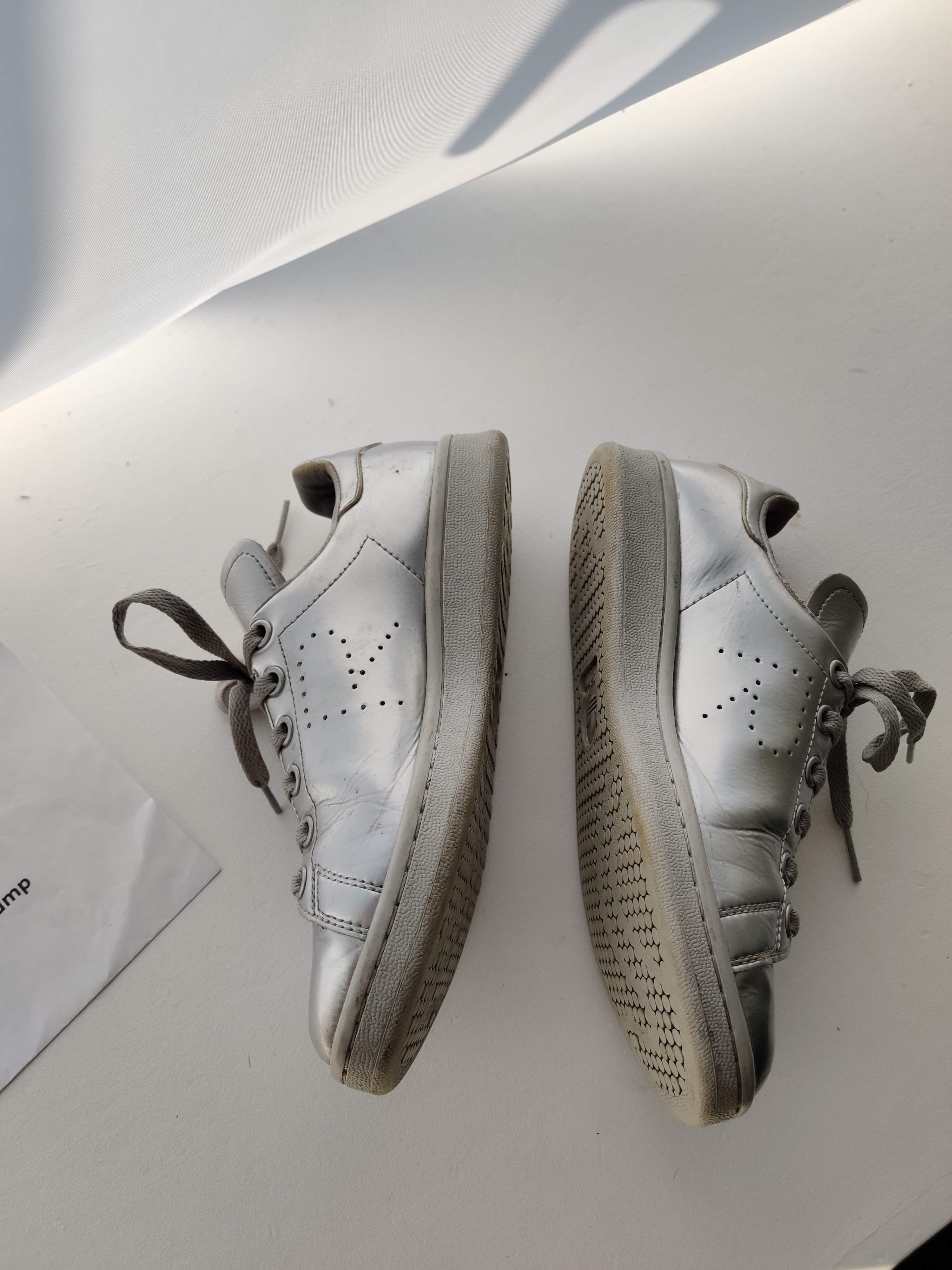 Adidas × Raf Simons ⚡️QUICK SALE⚡️Raf Simons Silver Stan Smith Size US 4 / IT 34 - 5 Thumbnail