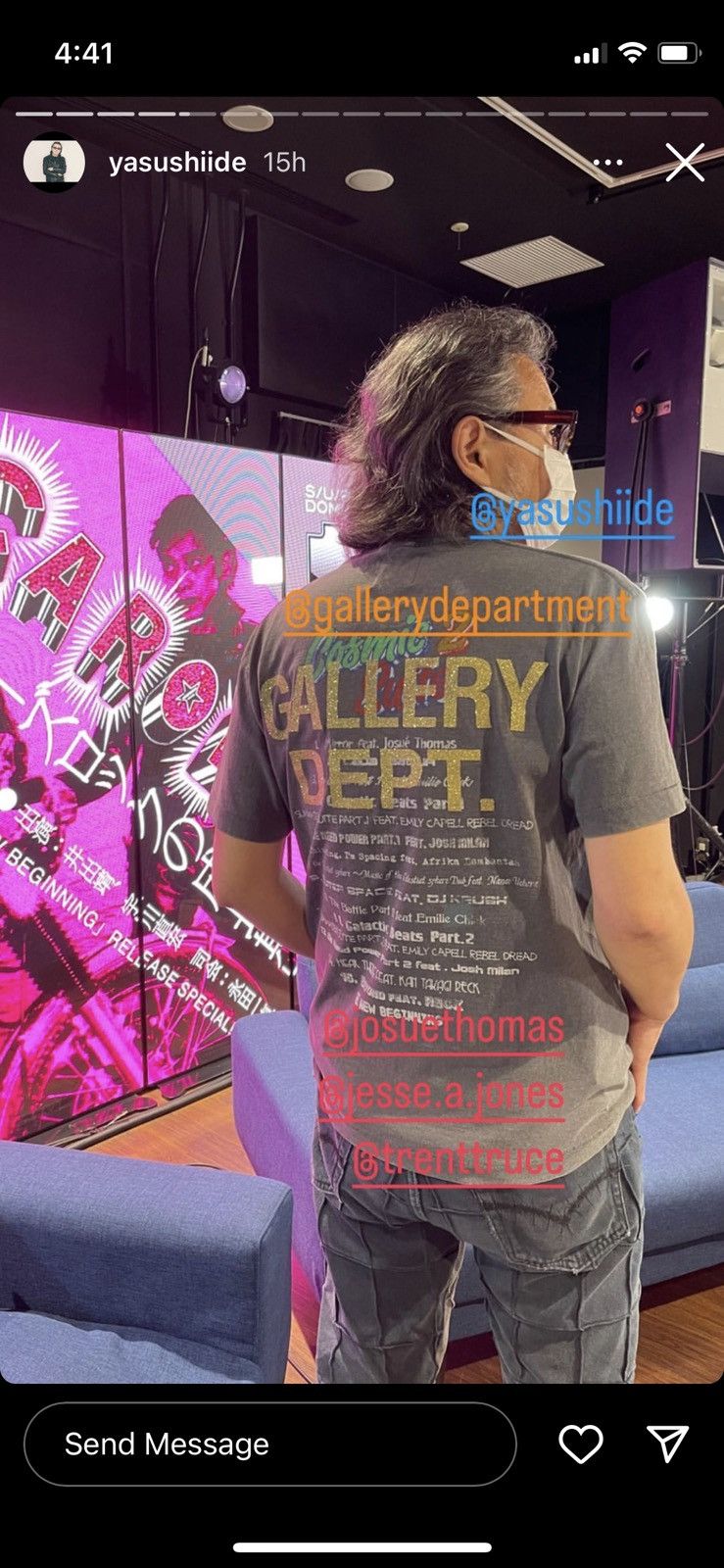 Gallery Dept. Gallery dept. x Yasushi Ide cosmic 2 Japan exclusive tee L Size US L / EU 52-54 / 3 - 8 Thumbnail