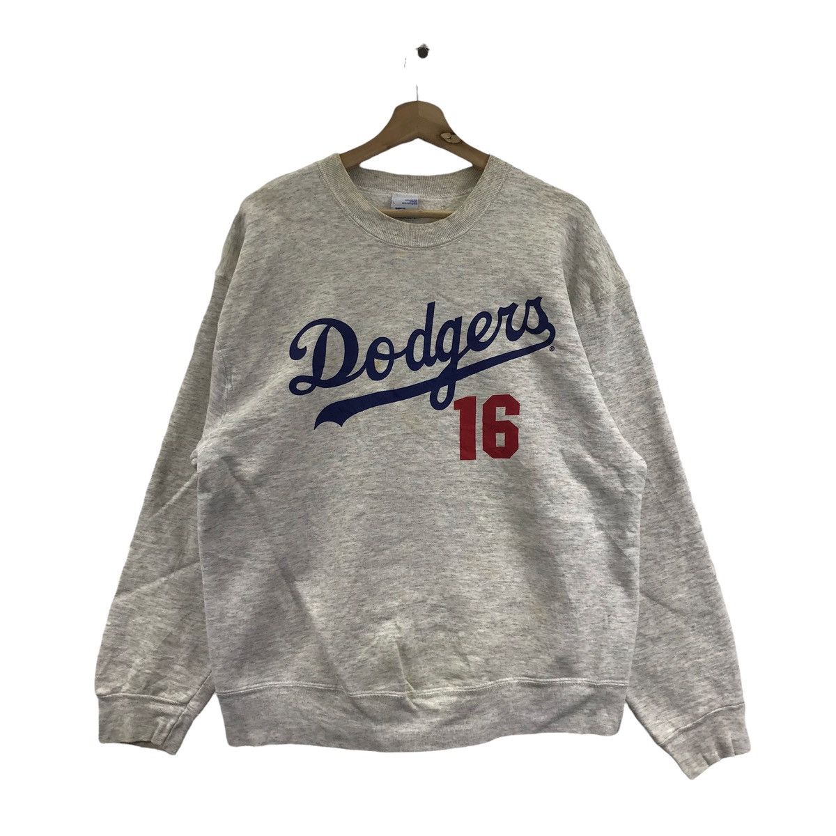 MLB Vtg 90s LA DODGERS Hidoe NOMO #16 Mlb Usa BaseballSweatshirt Size US L / EU 52-54 / 3 - 3 Thumbnail