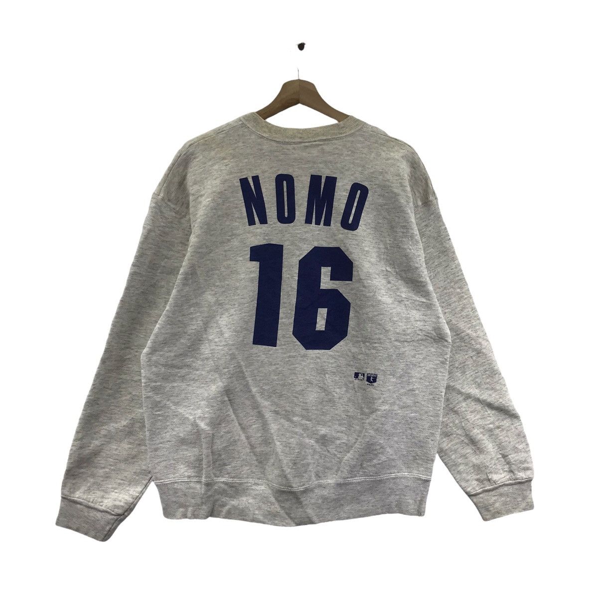 MLB Vtg 90s LA DODGERS Hidoe NOMO #16 Mlb Usa BaseballSweatshirt Size US L / EU 52-54 / 3 - 1 Thumbnail