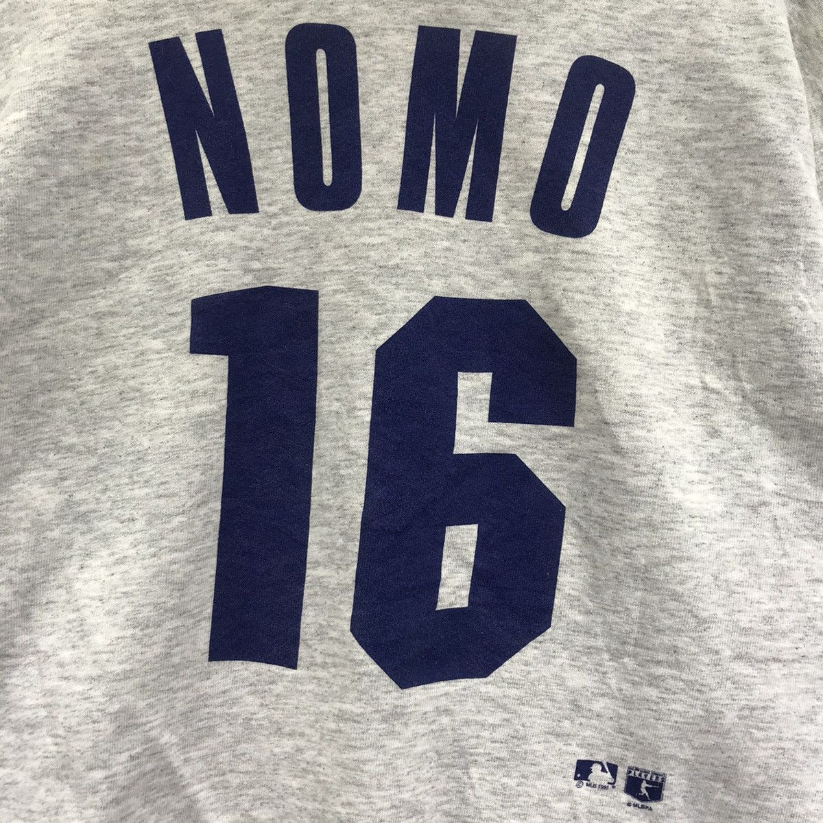 MLB Vtg 90s LA DODGERS Hidoe NOMO #16 Mlb Usa BaseballSweatshirt Size US L / EU 52-54 / 3 - 2 Thumbnail